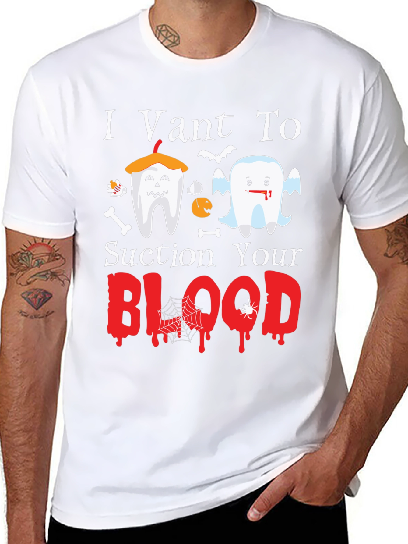 I Vant To Suction Your Blood Halloween T-Shirt