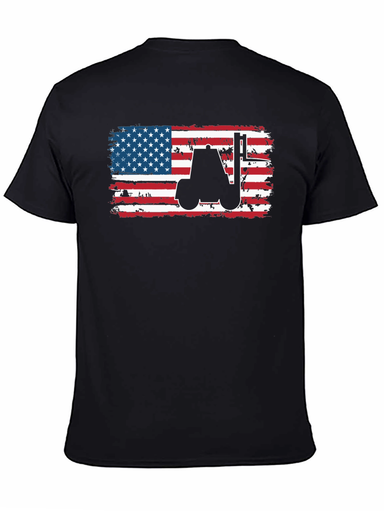 American Flag Forklift T-Shirt