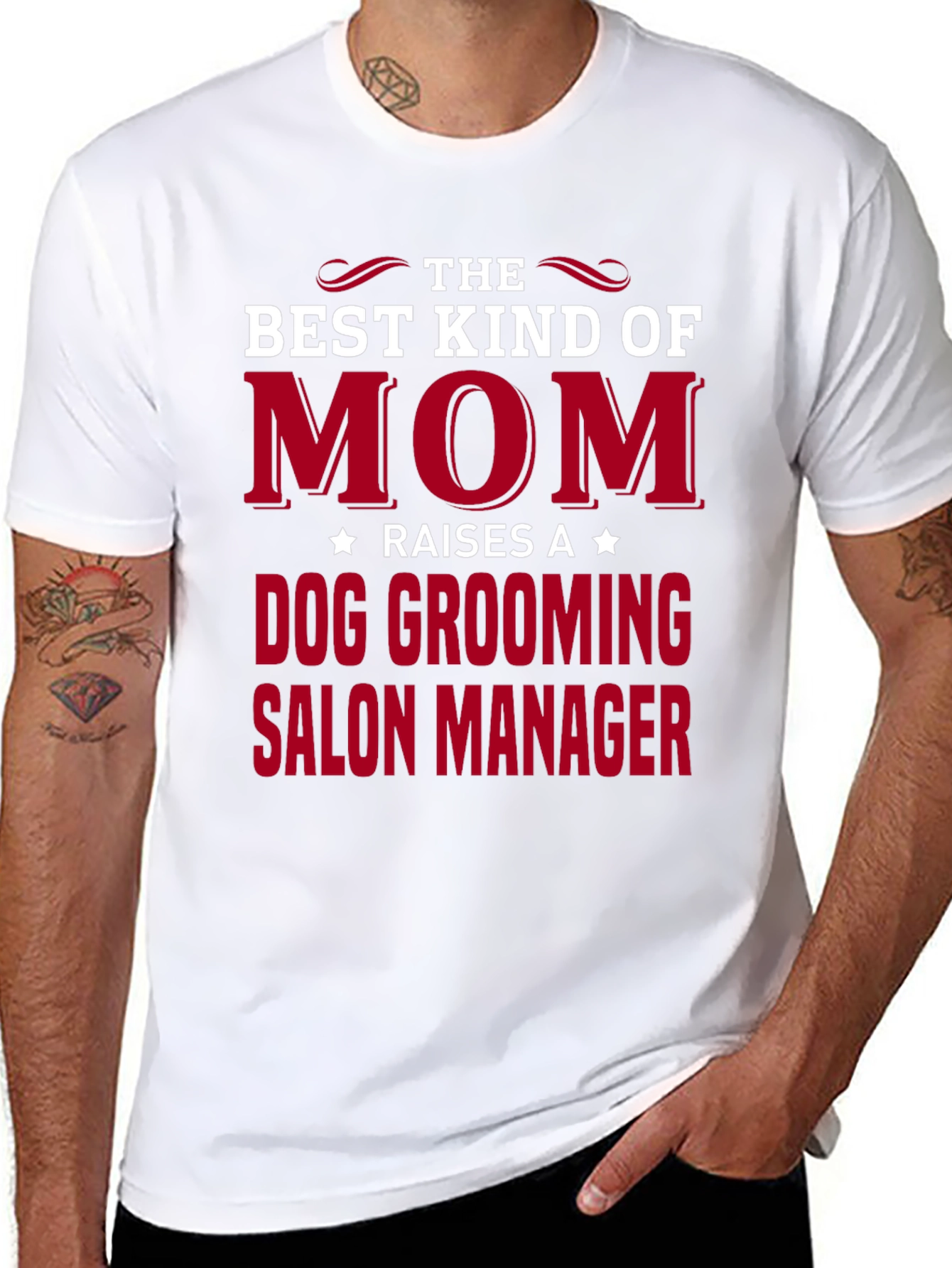 Dog Grooming Salon Manager Mom T-Shirt