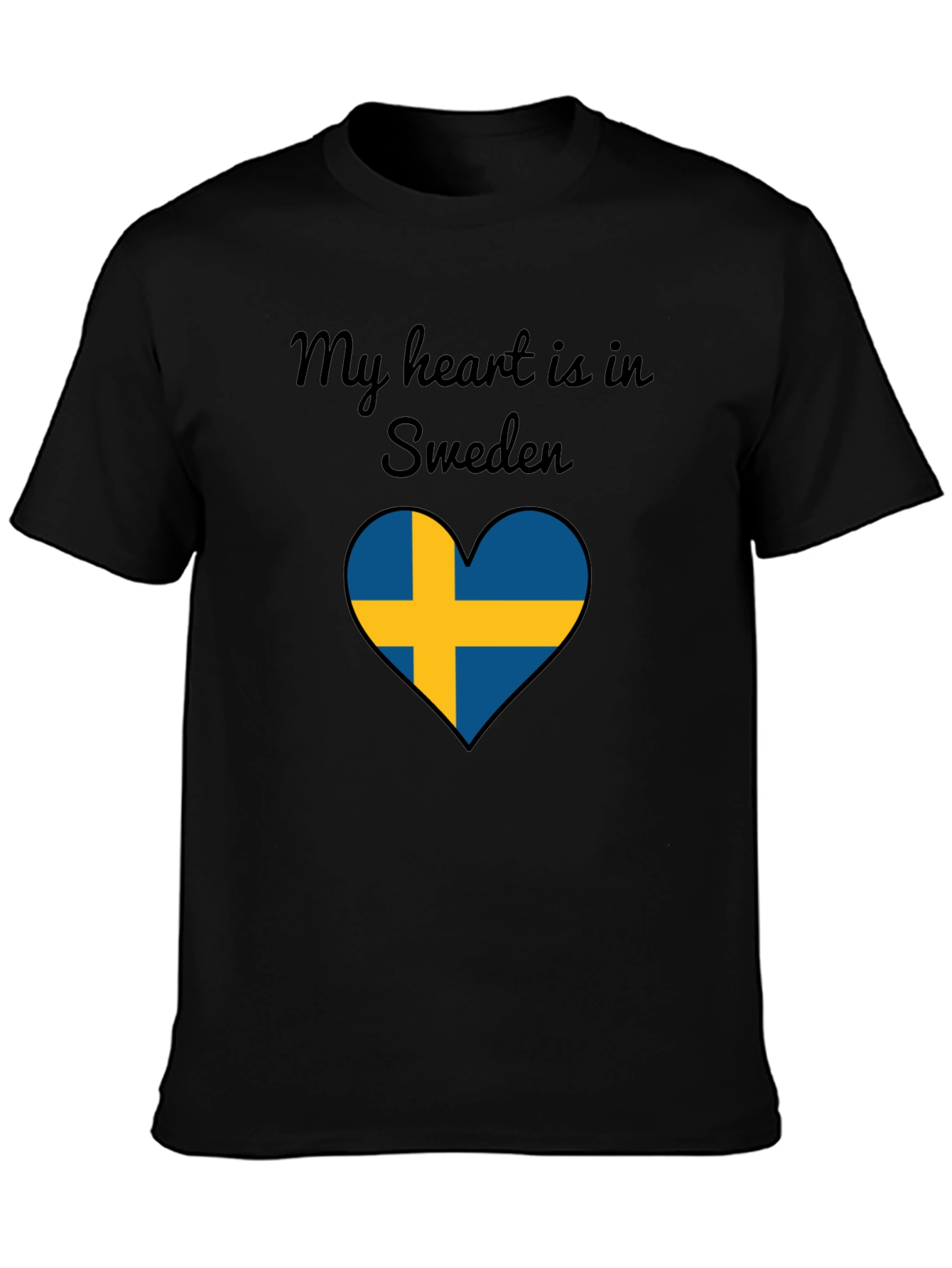 Sweden Heart Flag T-Shirt