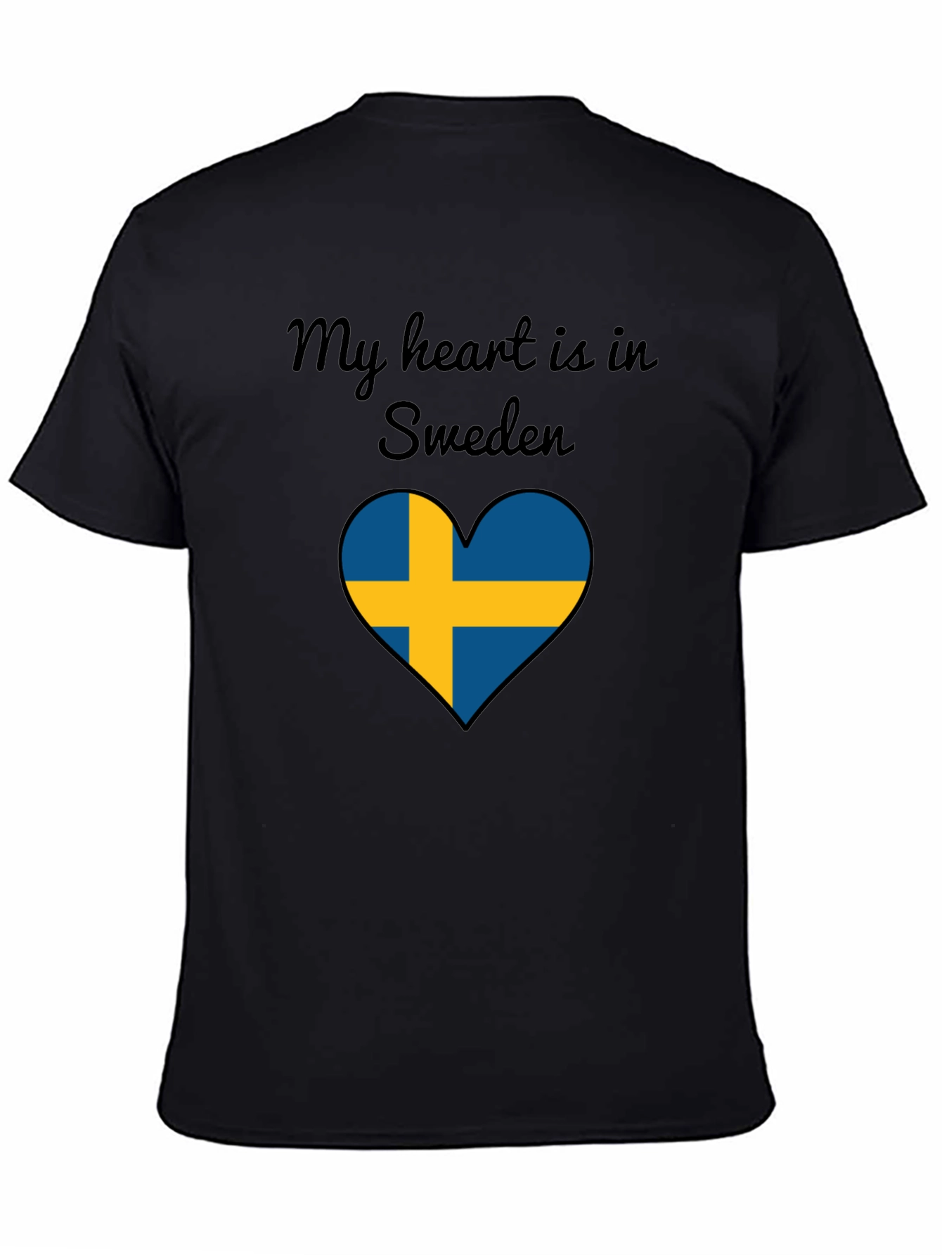 Sweden Heart Flag T-Shirt