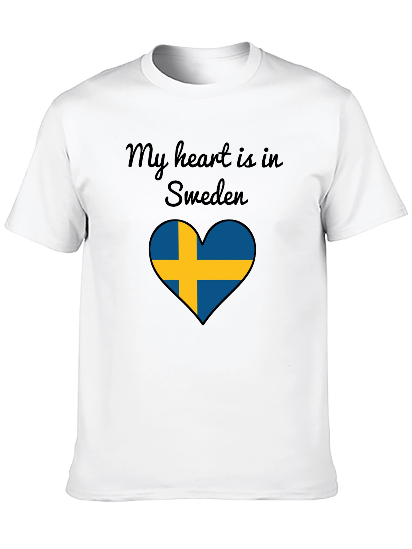 Sweden Heart Flag T-Shirt