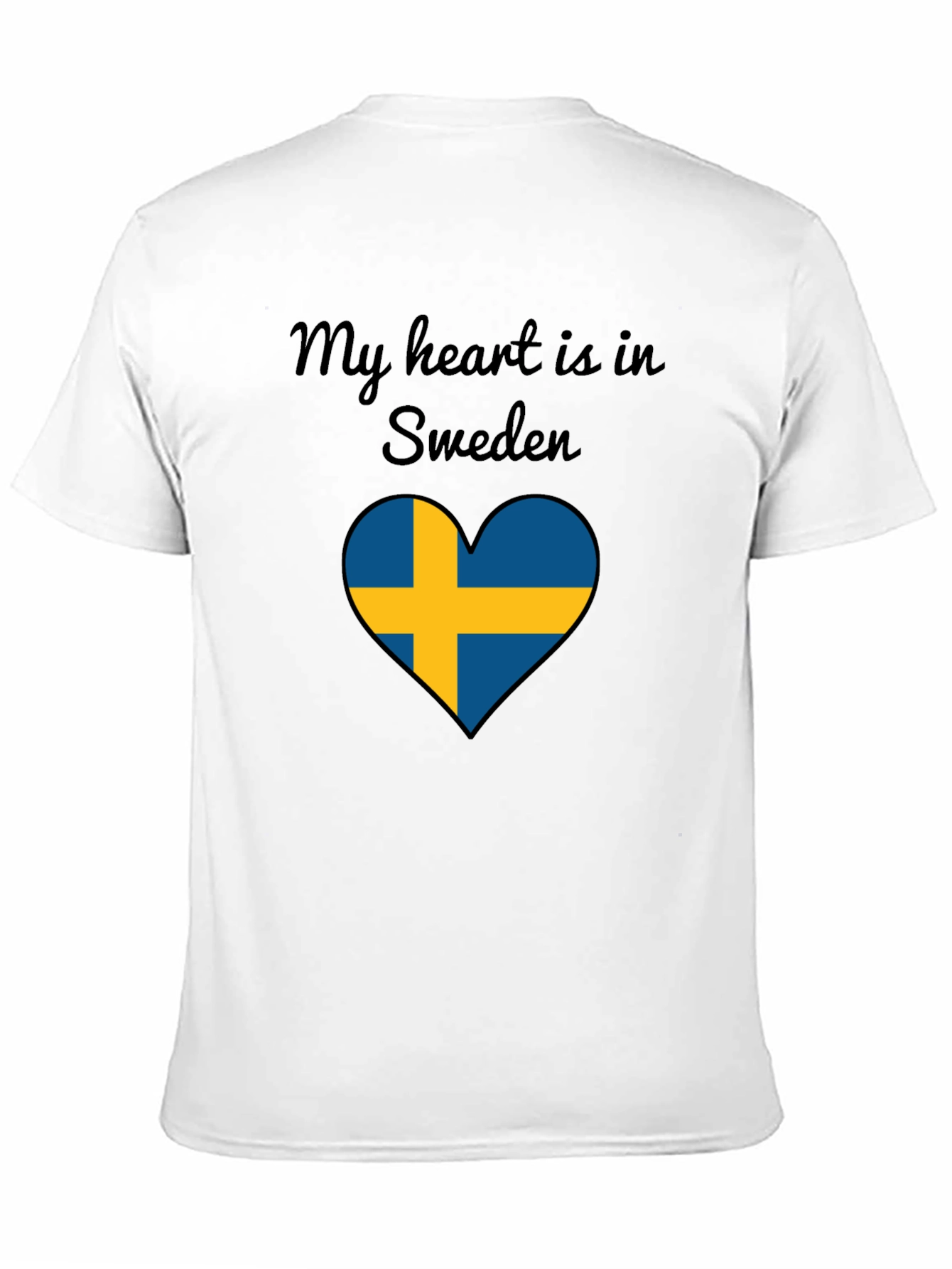 Sweden Heart Flag T-Shirt