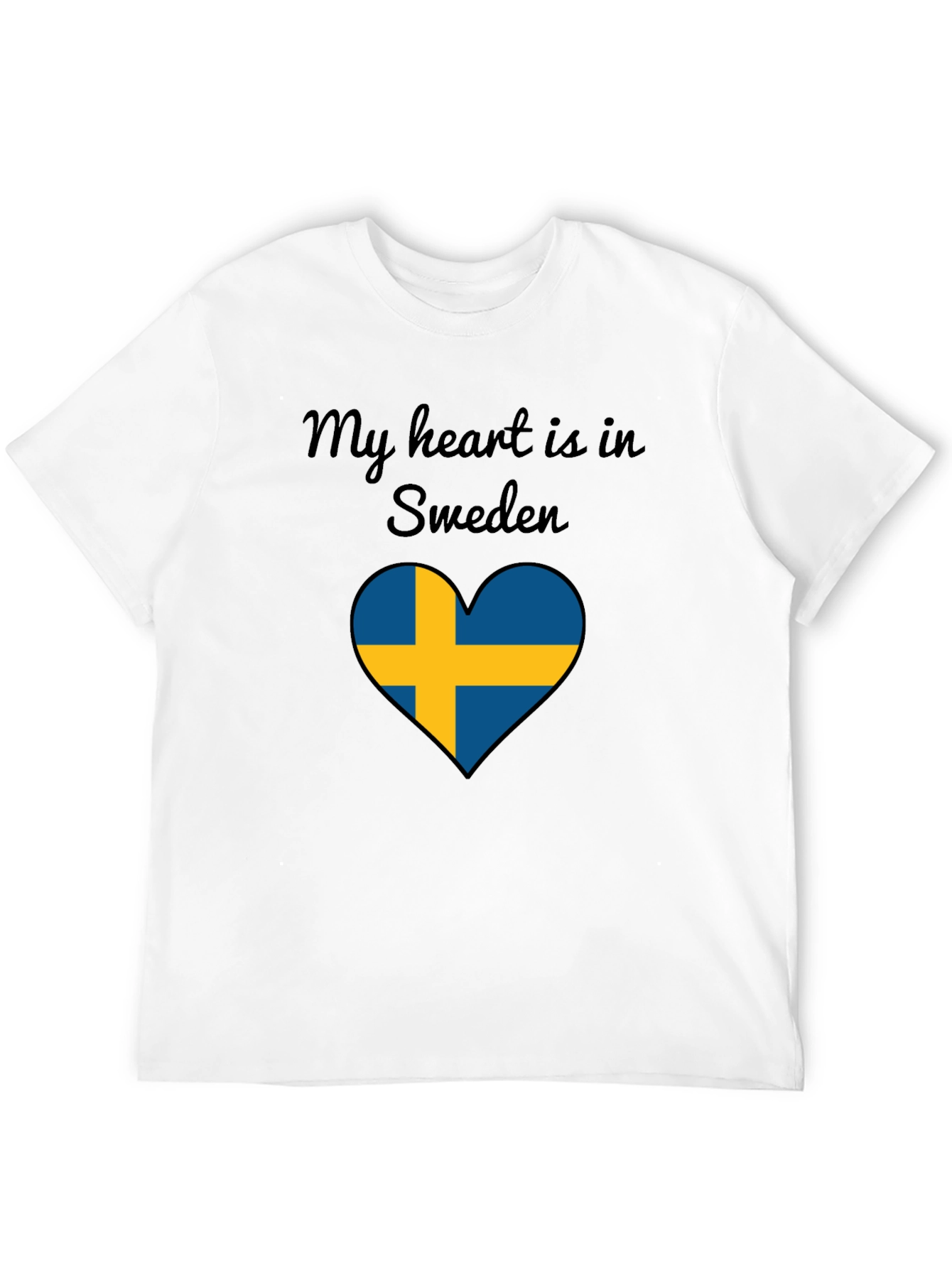 Sweden Heart Flag T-Shirt