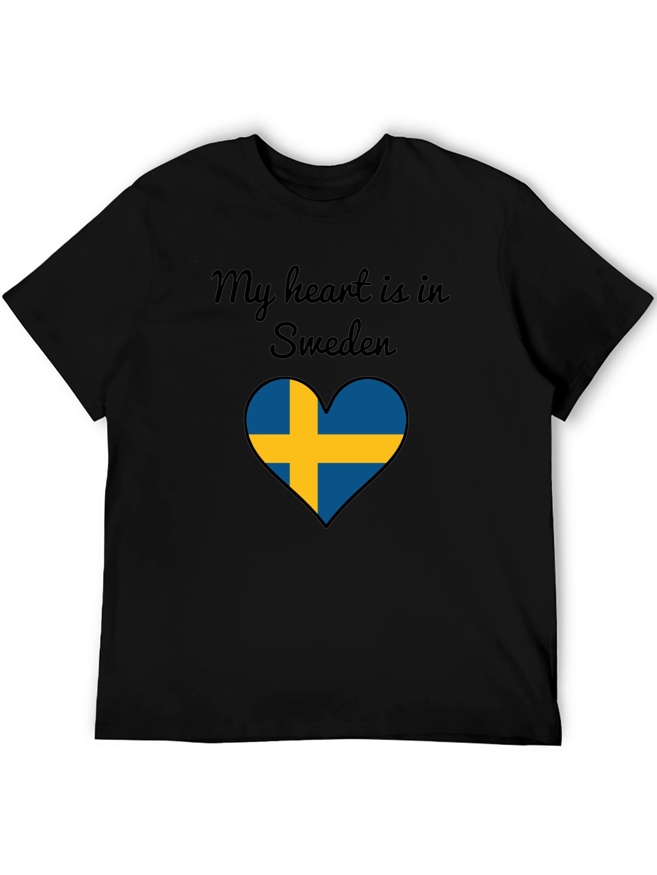 Sweden Heart Flag T-Shirt