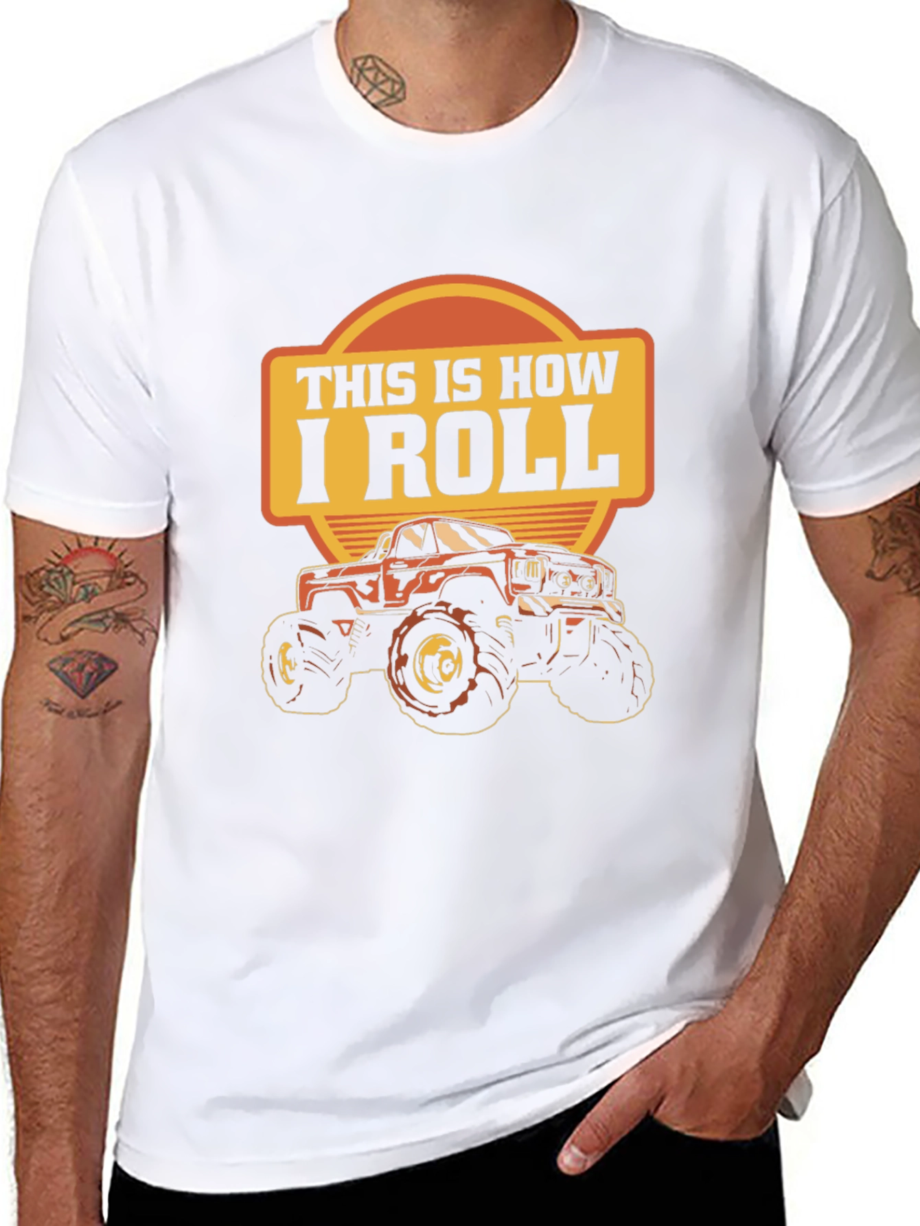 This Is How I Roll Monster Truck Graphic Tee
