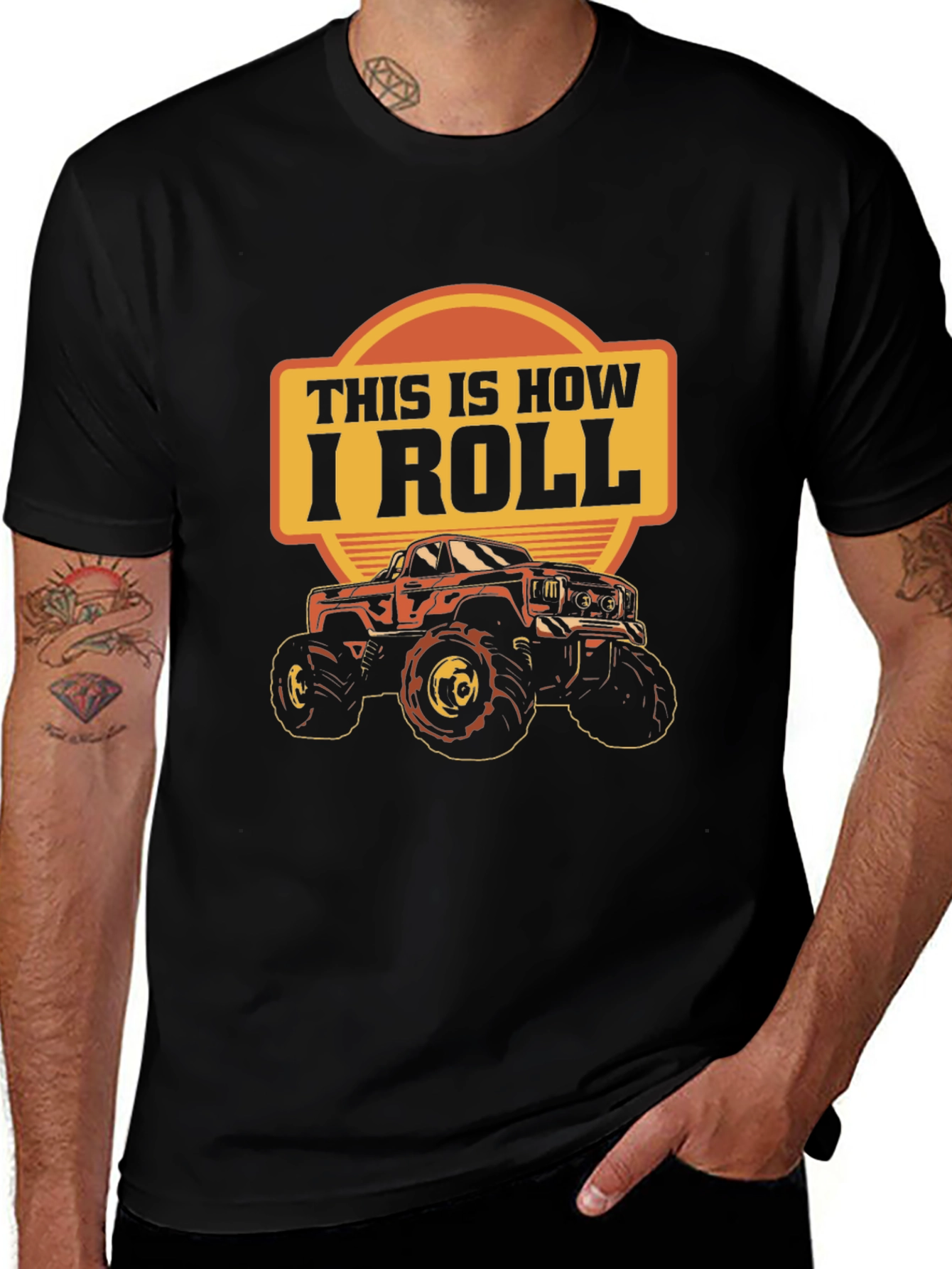 This Is How I Roll Monster Truck Graphic Tee