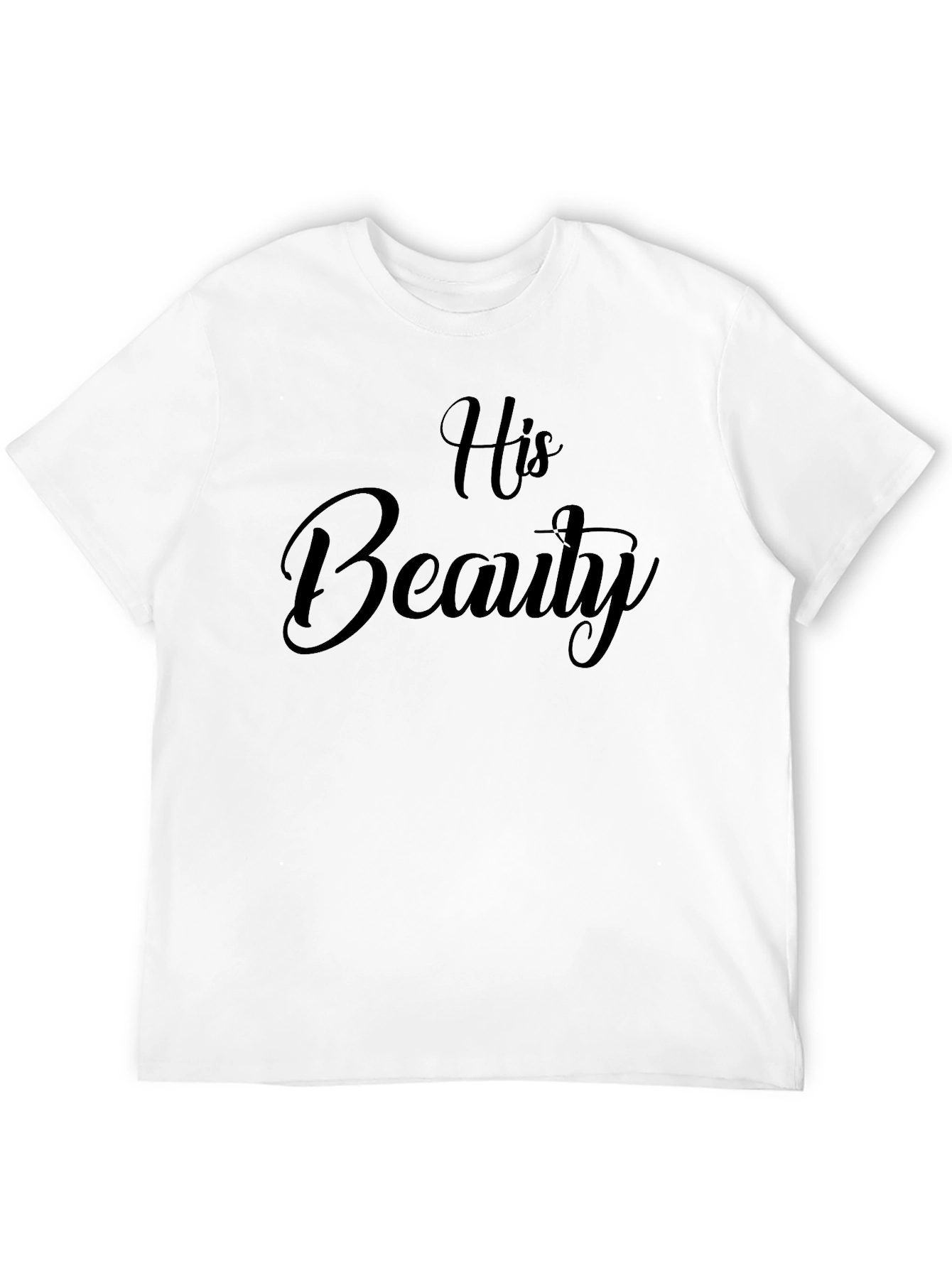 His Beauty Black T-Shirt