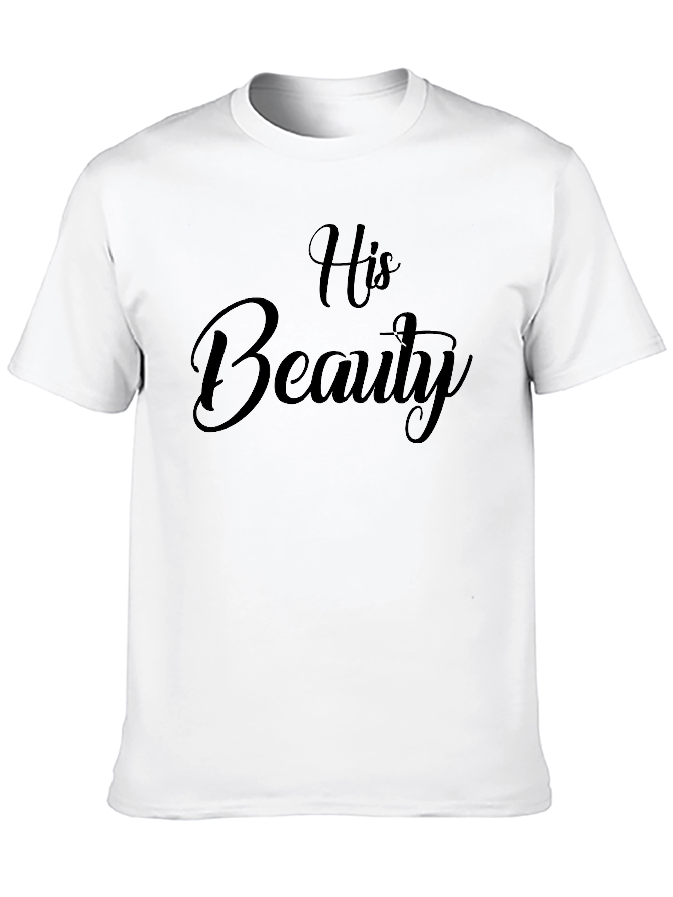 His Beauty Black T-Shirt