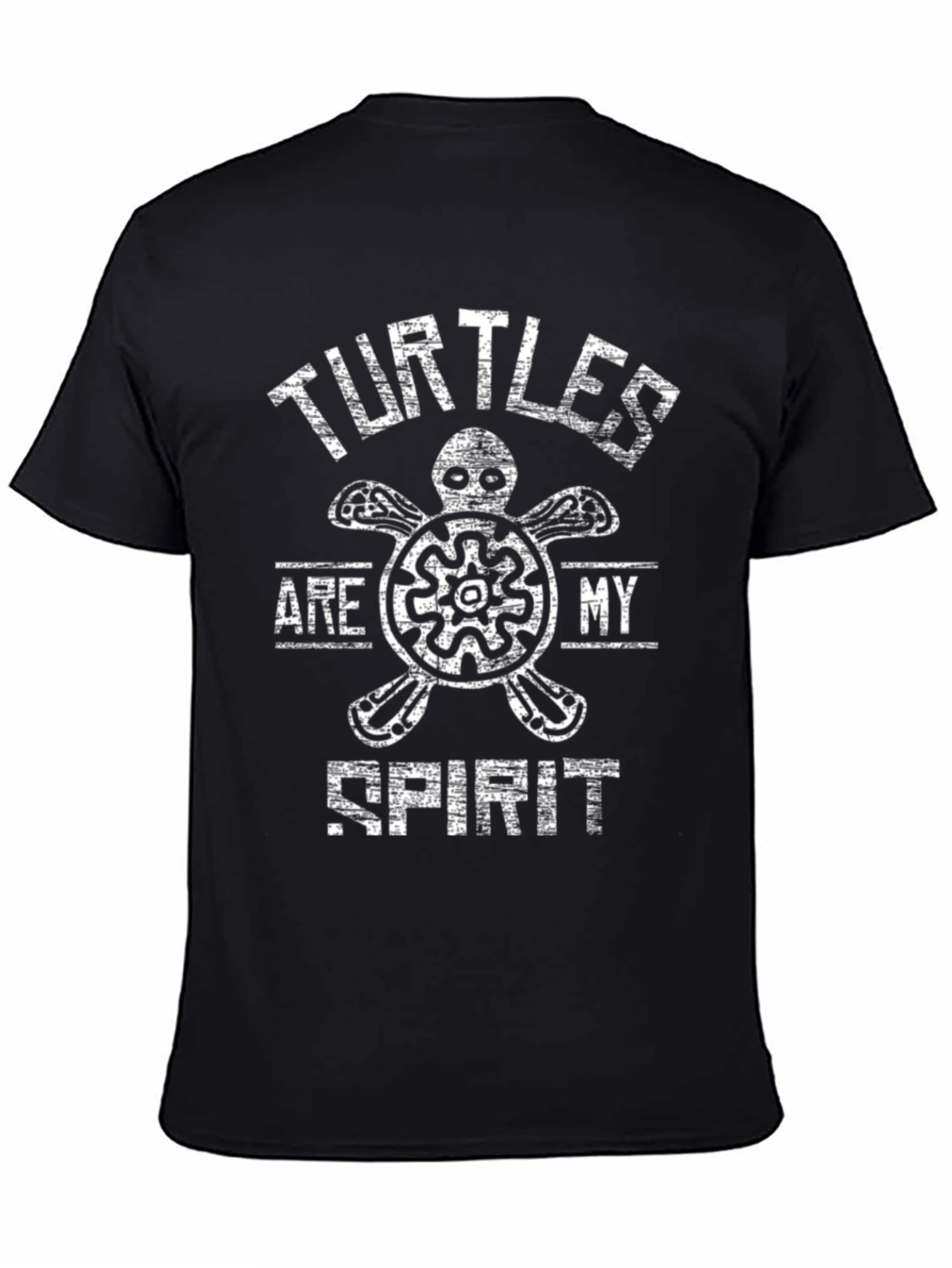 Turtles Are My Spirit Black Graphic Tee