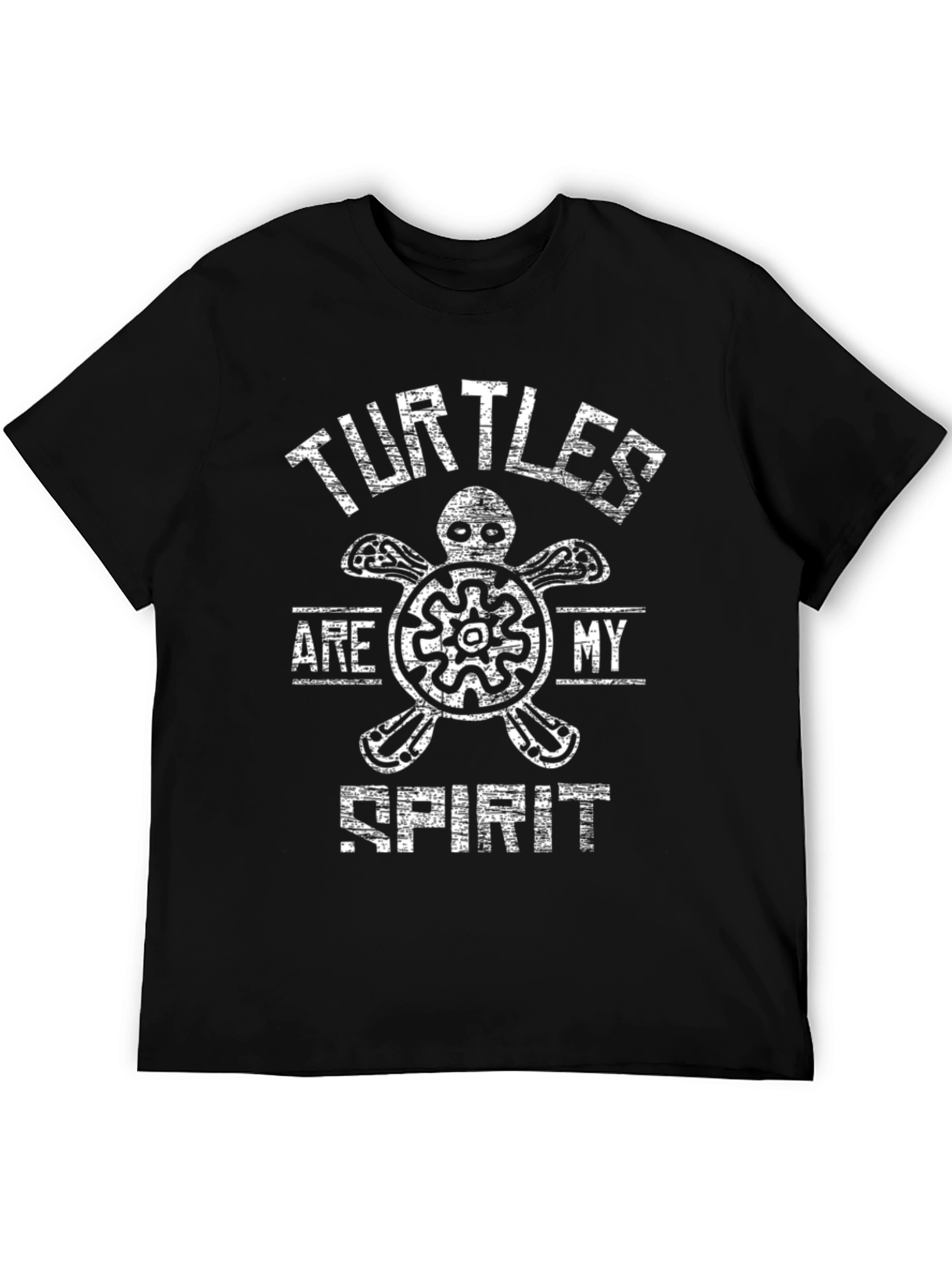 Turtles Are My Spirit Black Graphic Tee