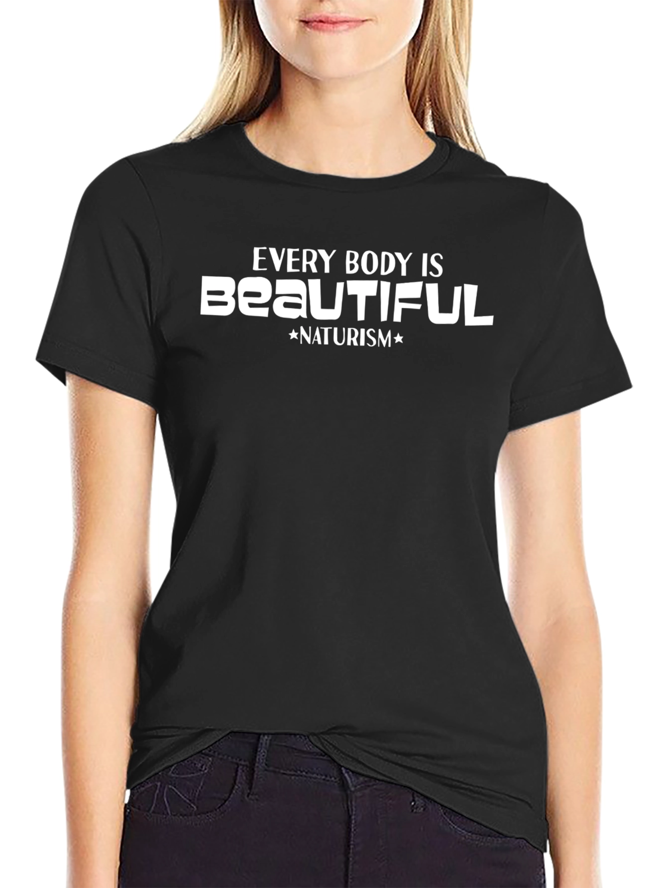 Every Body Is Beautiful Naturism T-Shirt