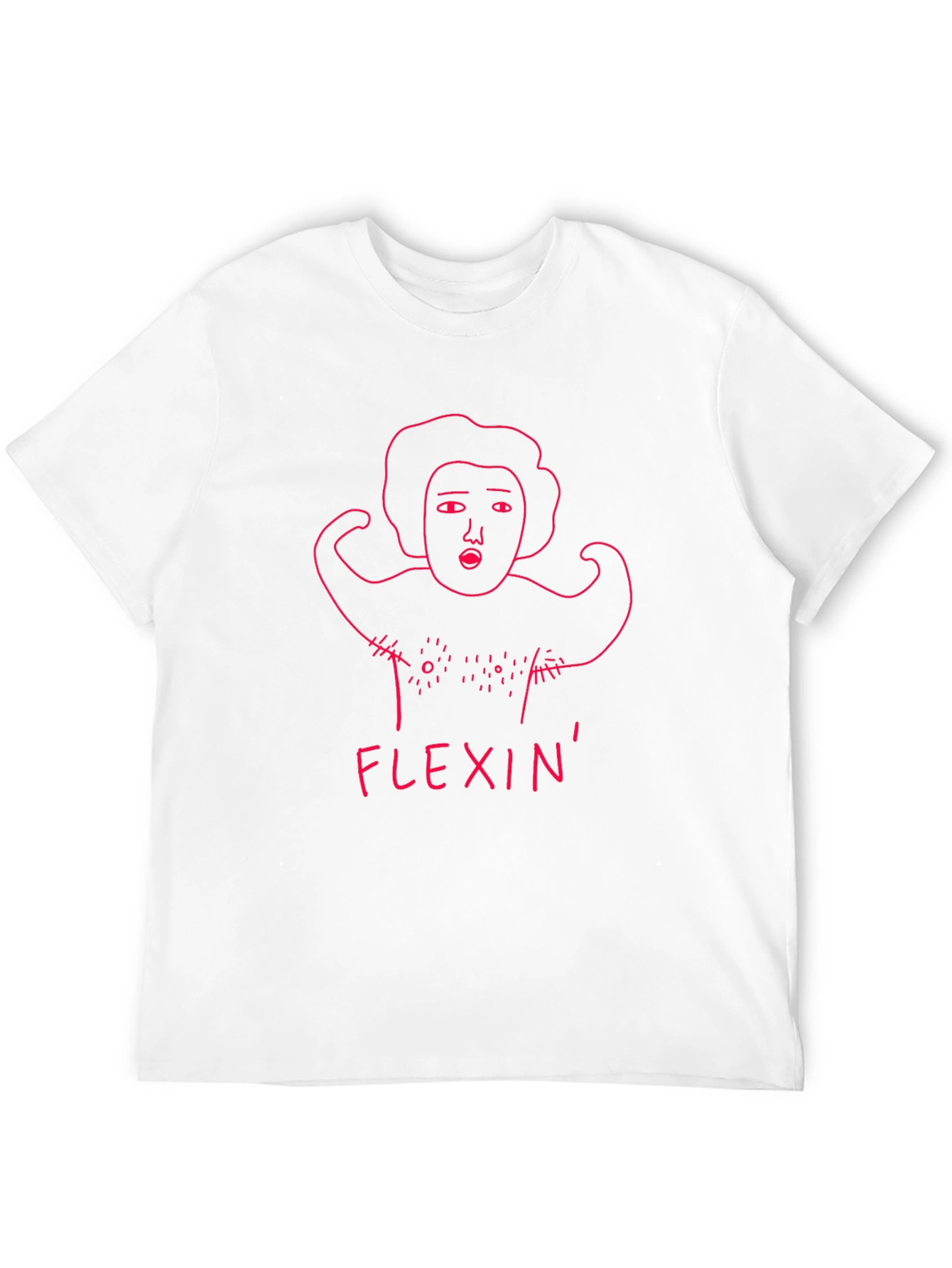 Flexin Graphic Tee - Funny Workout Shirt