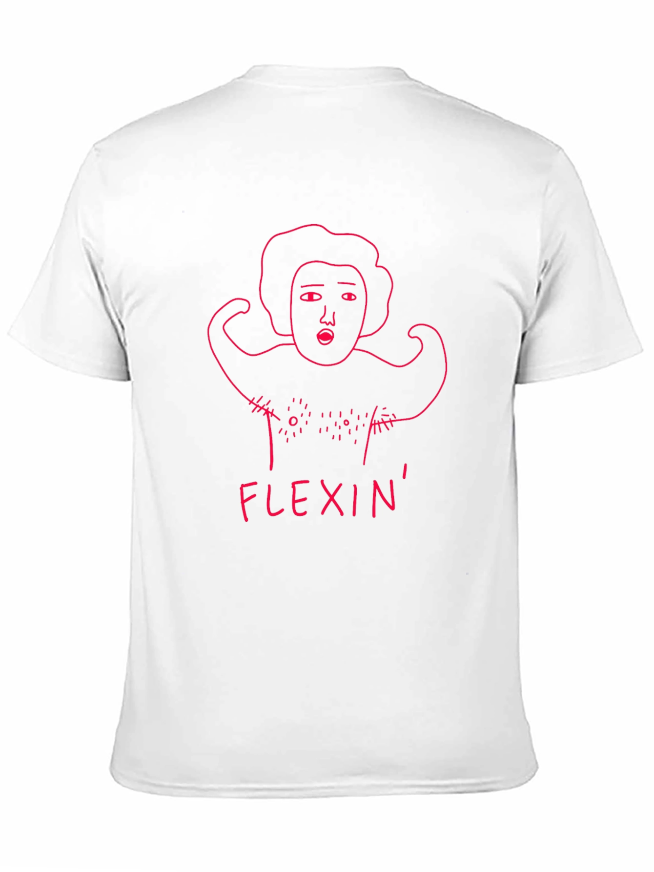 Flexin Graphic Tee - Funny Workout Shirt