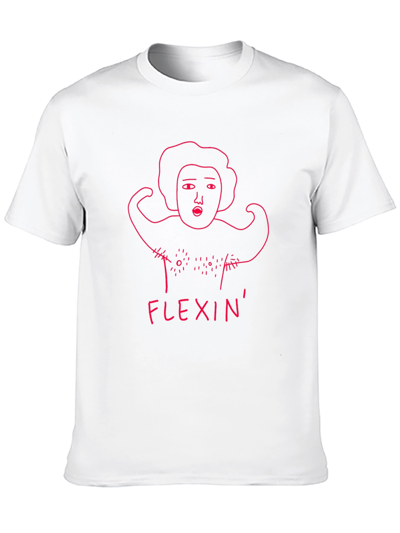 Flexin Graphic Tee - Funny Workout Shirt