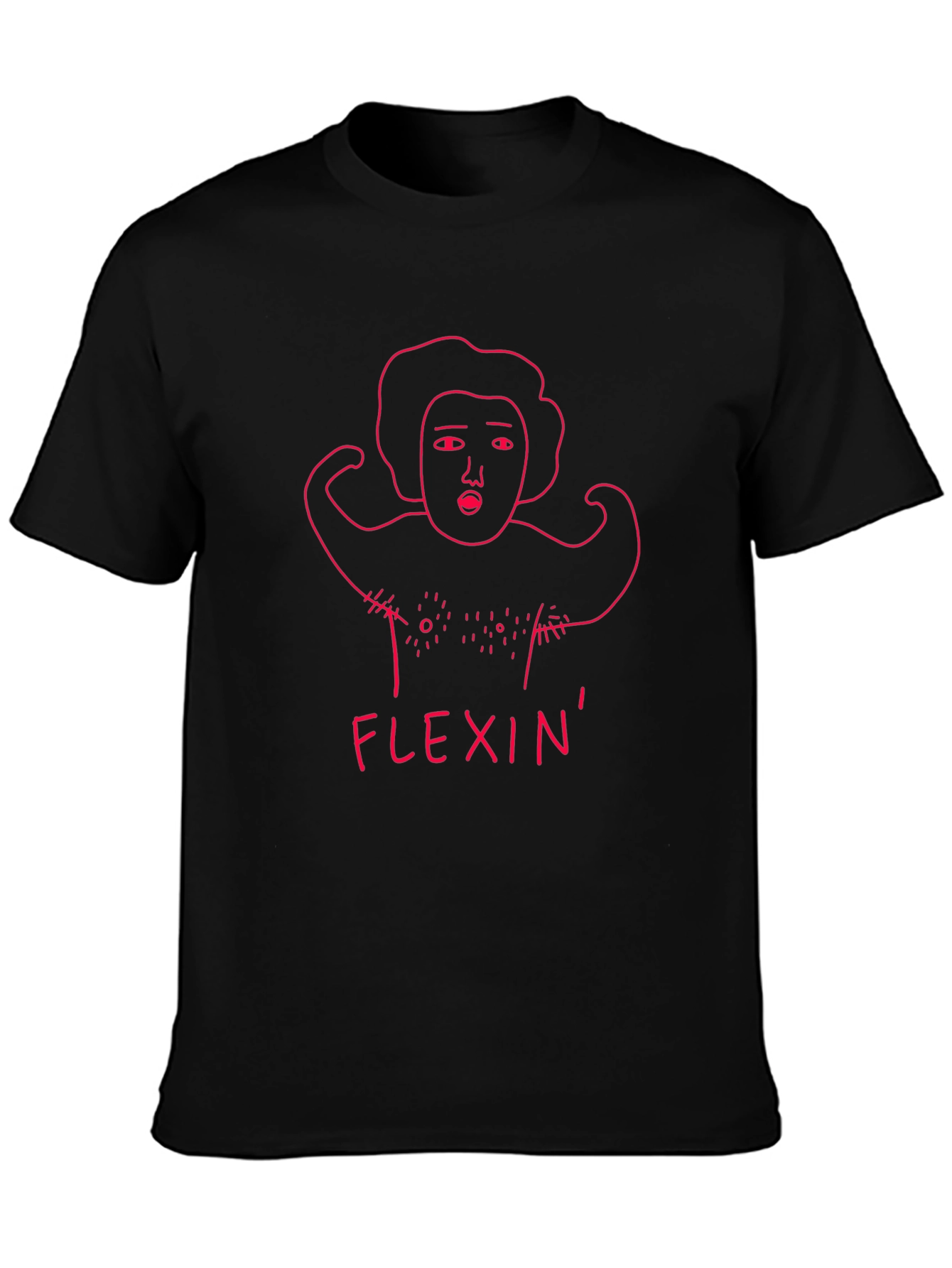Flexin Graphic Tee - Funny Workout Shirt