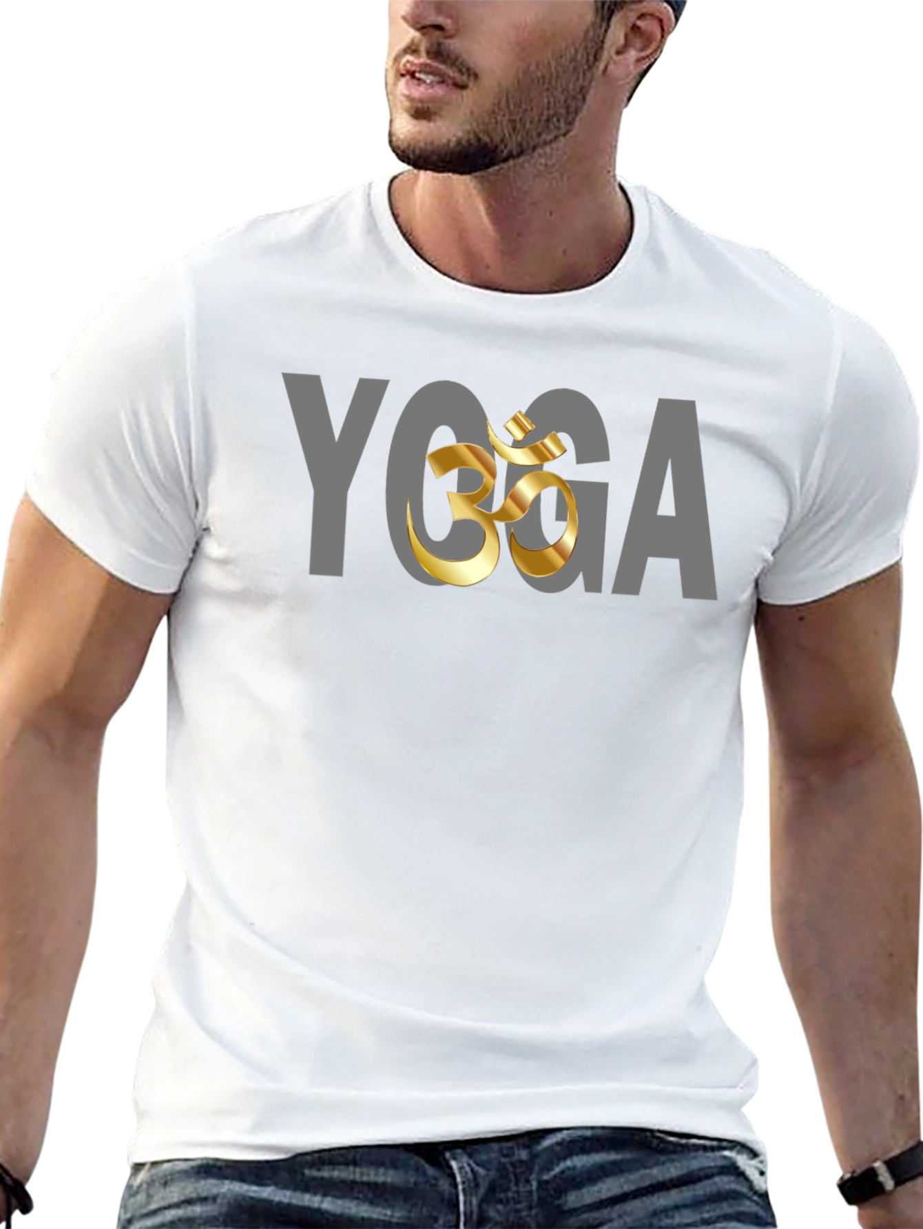 Yoga Om Graphic Black T-Shirt