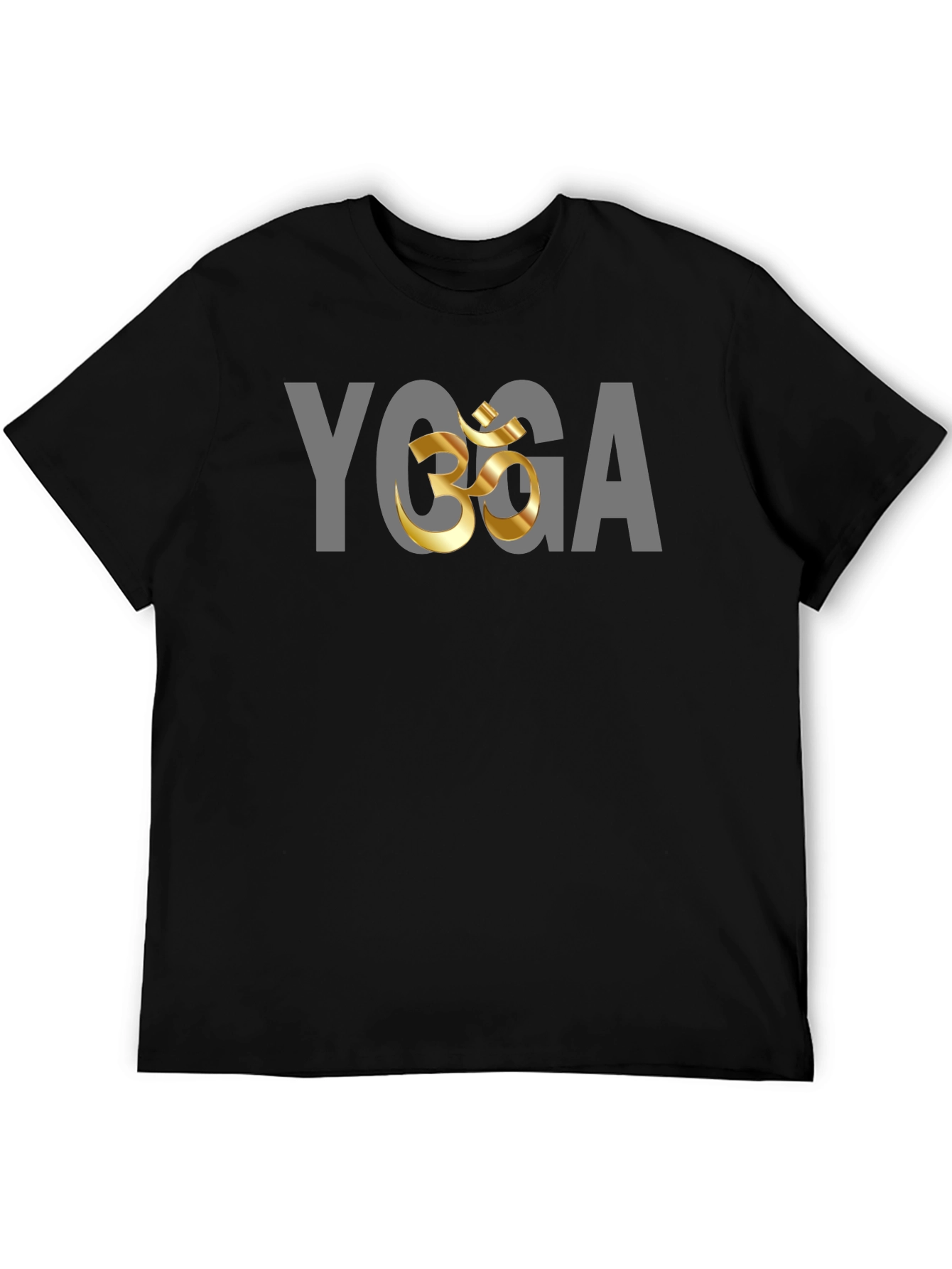 Yoga Om Graphic Black T-Shirt
