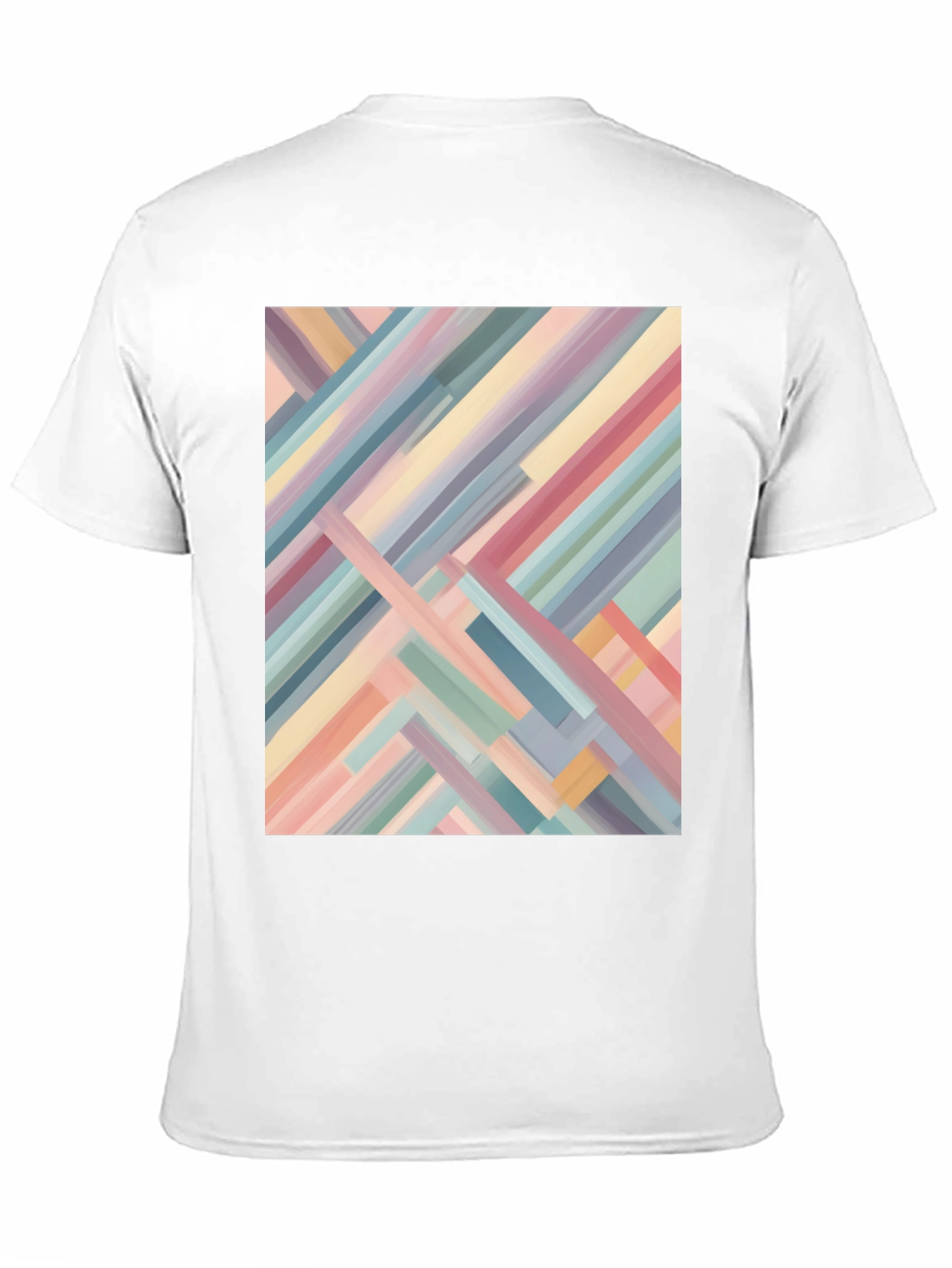 Abstract Geometric Stripes Tee