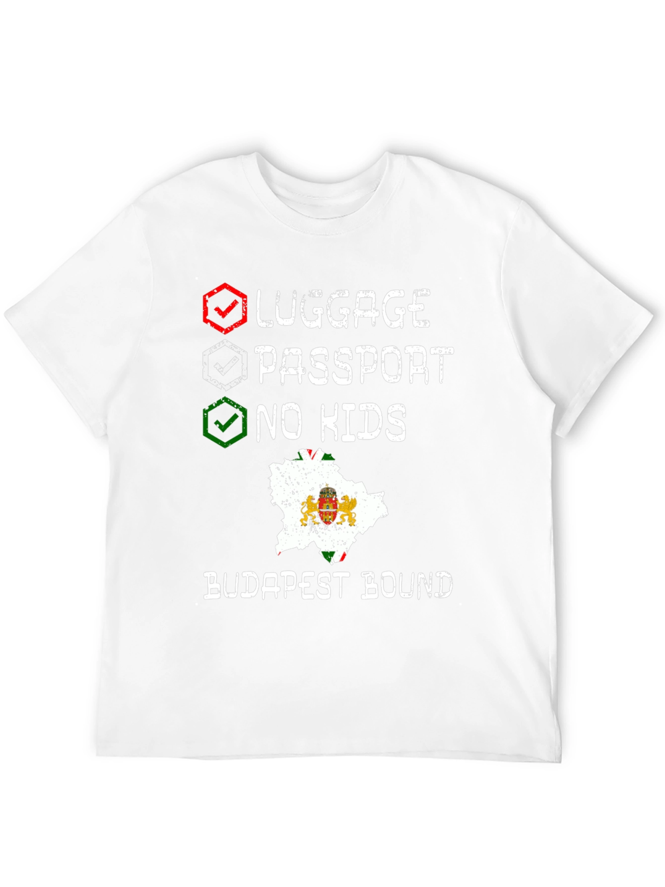 Budapest Bound Traveler Checklist T-Shirt