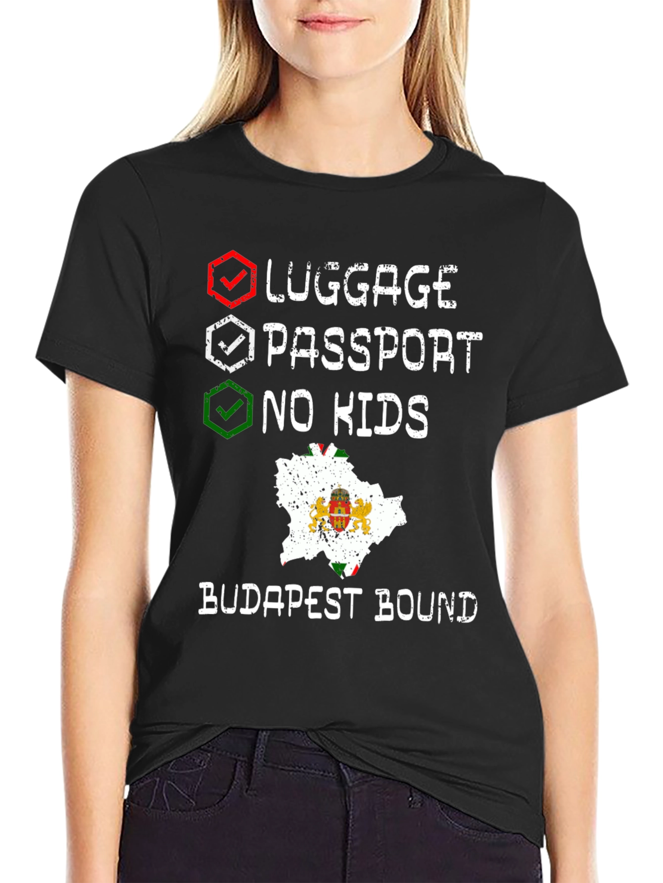 Budapest Bound Traveler Checklist T-Shirt