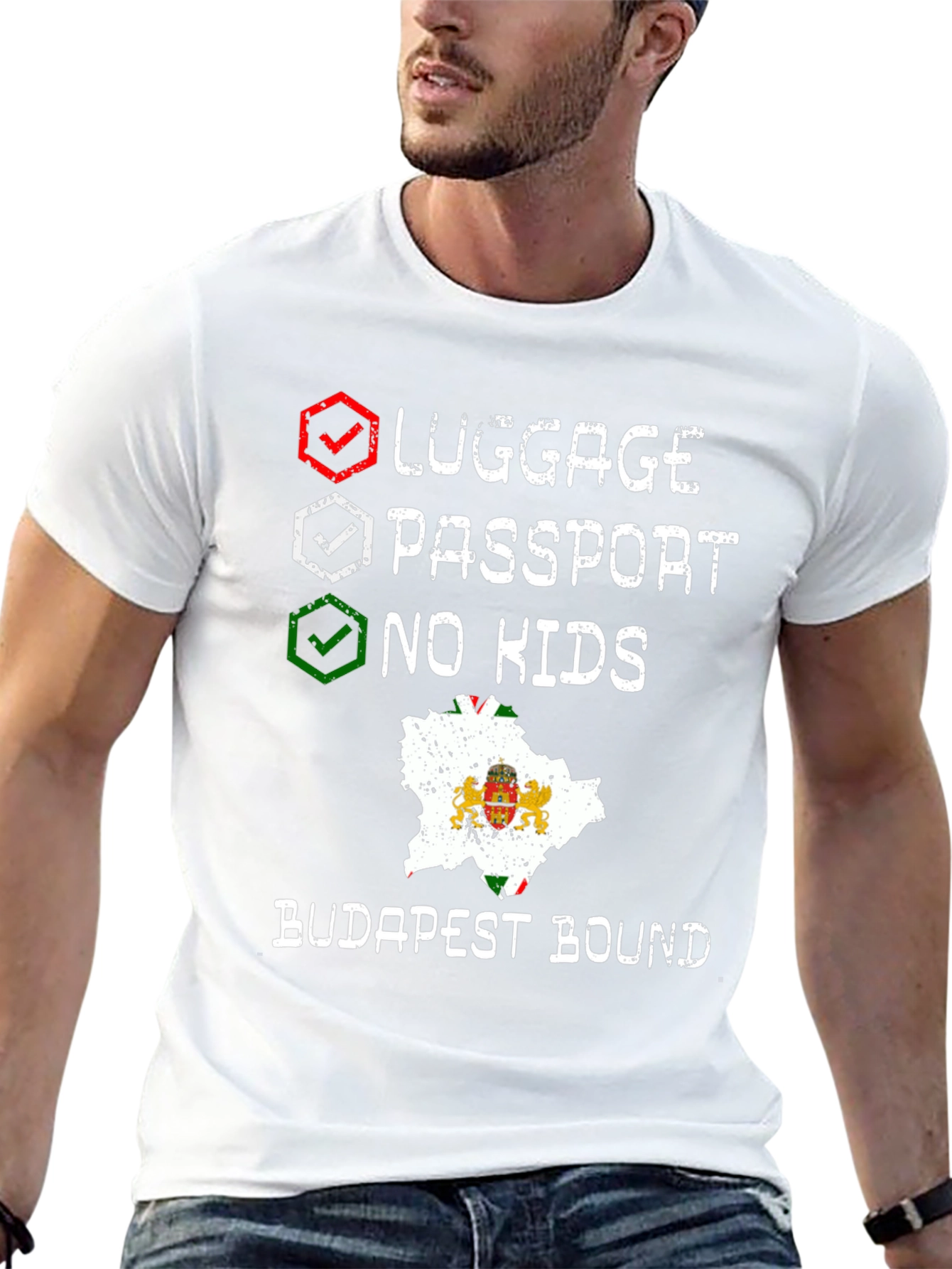Budapest Bound Traveler Checklist T-Shirt