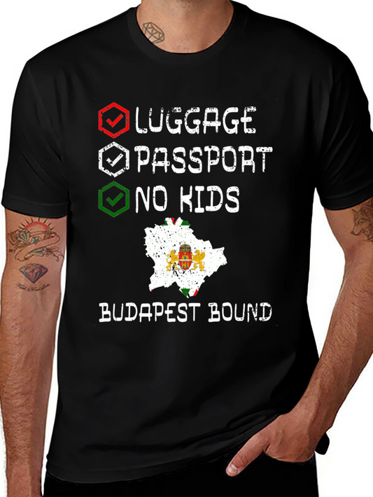 Budapest Bound Traveler Checklist T-Shirt