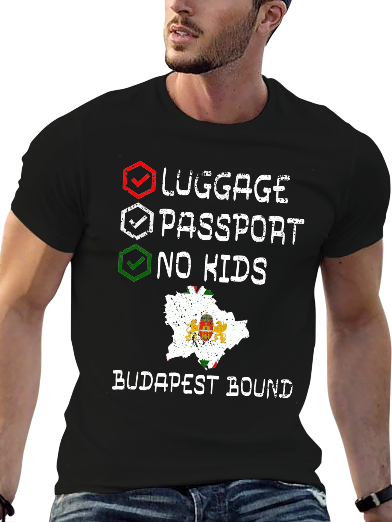 Budapest Bound Traveler Checklist T-Shirt