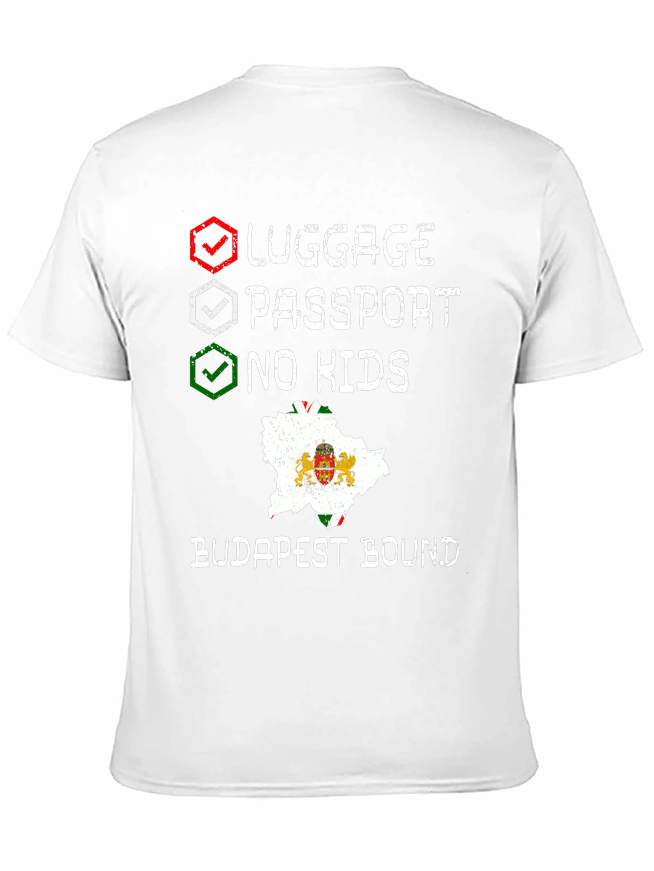 Budapest Bound Traveler Checklist T-Shirt