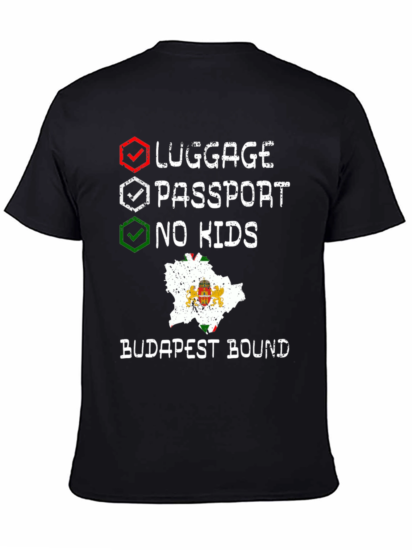 Budapest Bound Traveler Checklist T-Shirt