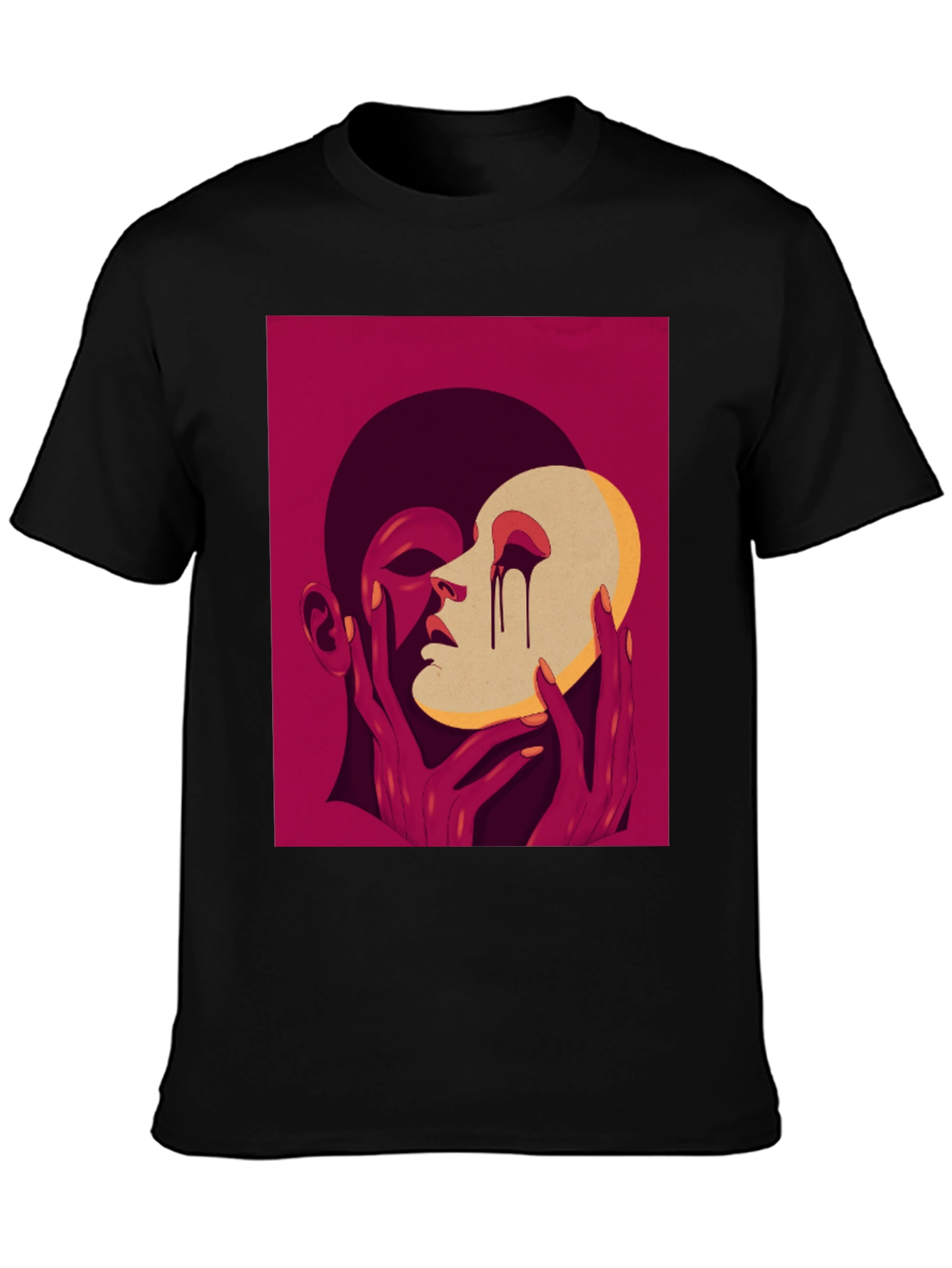 Artistic Graphic Tee - Masked Identity