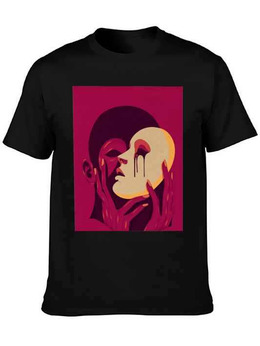 Artistic Graphic Tee - Masked Identity