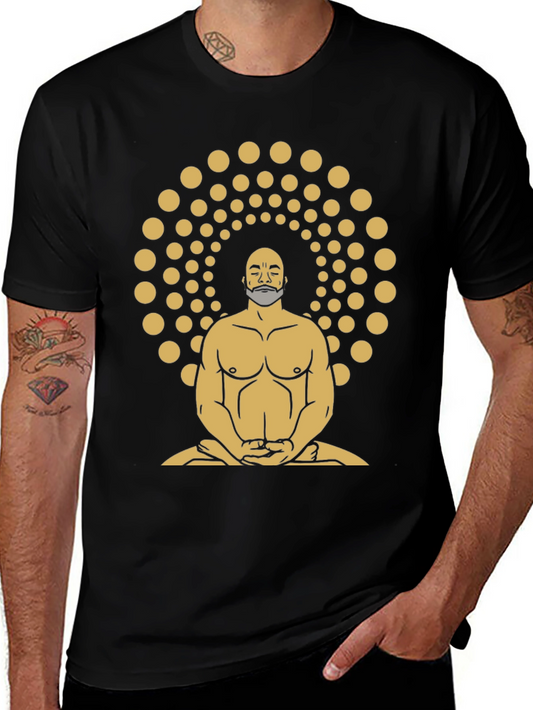 Enlightened Meditator Graphic Tee - Black