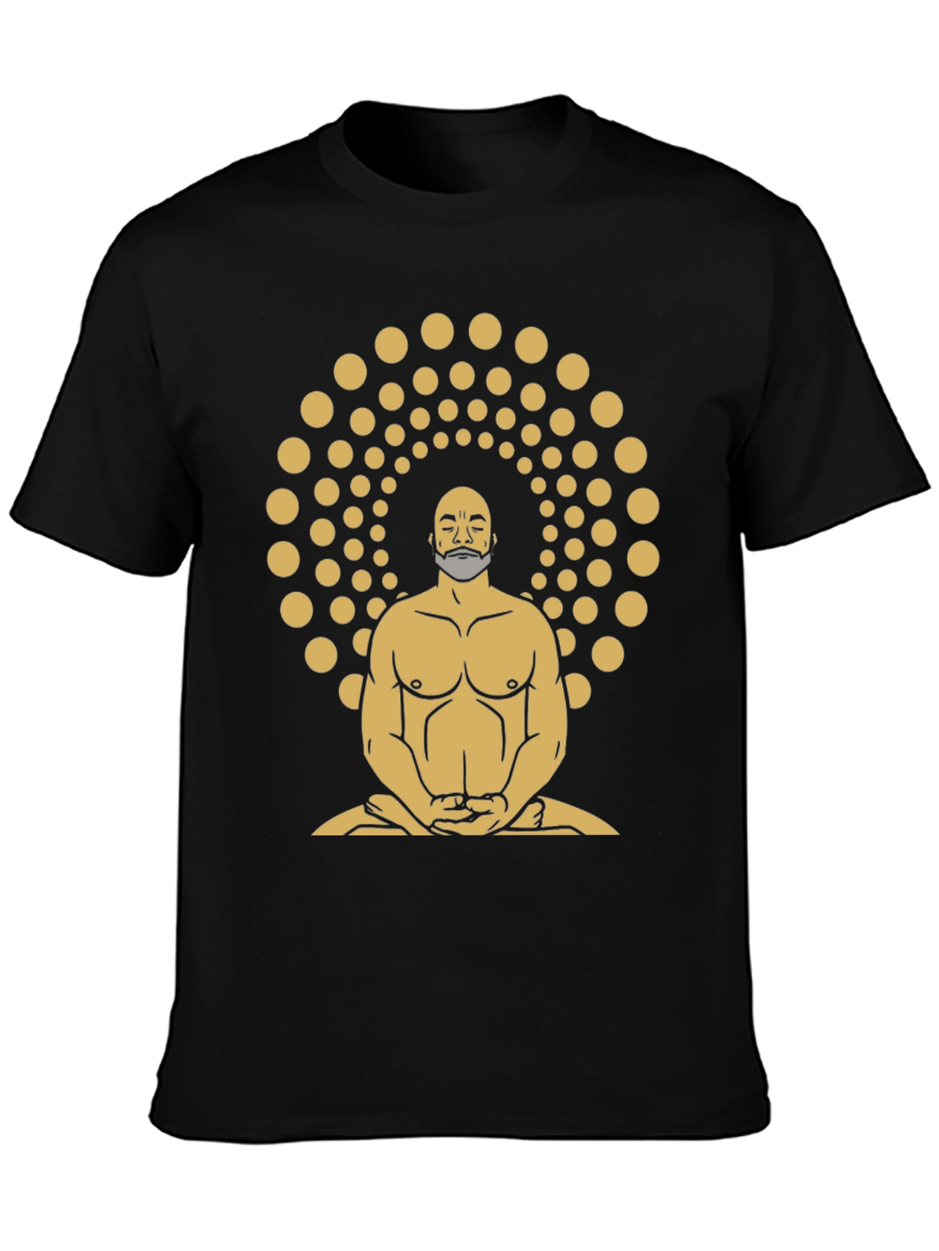 Enlightened Meditator Graphic Tee - Black