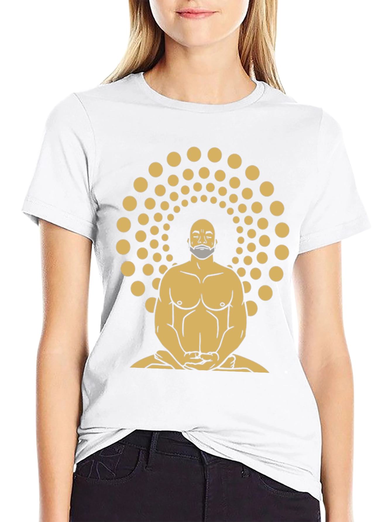 Enlightened Meditator Graphic Tee - Black