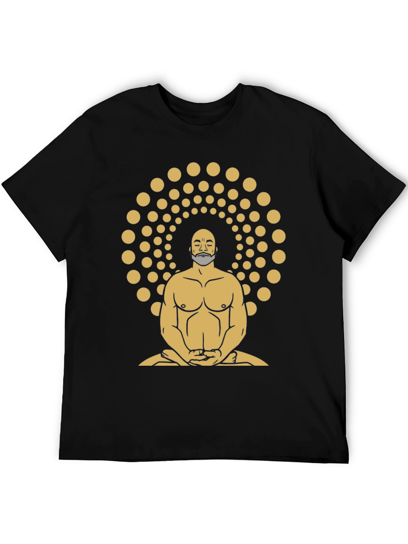 Enlightened Meditator Graphic Tee - Black
