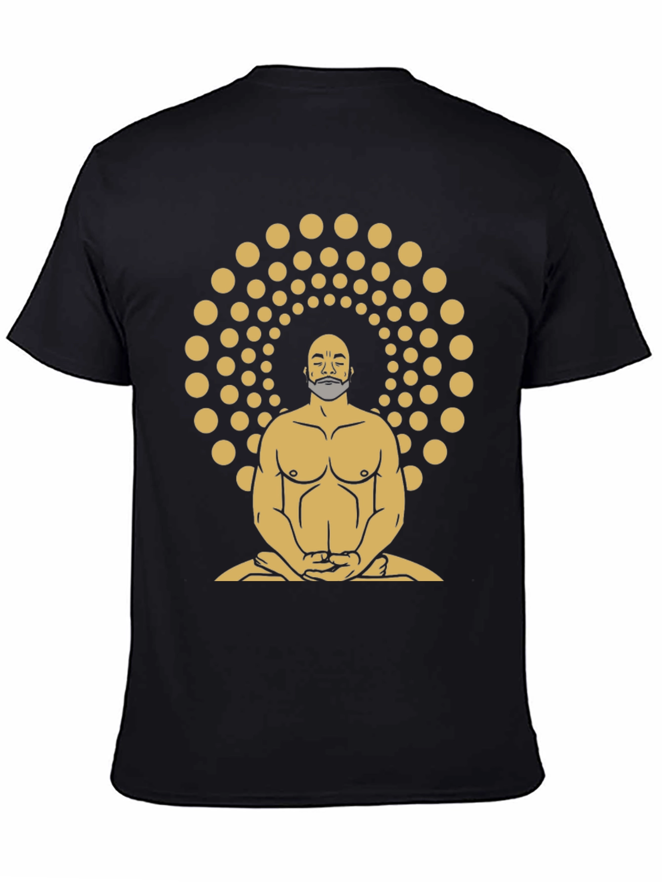 Enlightened Meditator Graphic Tee - Black