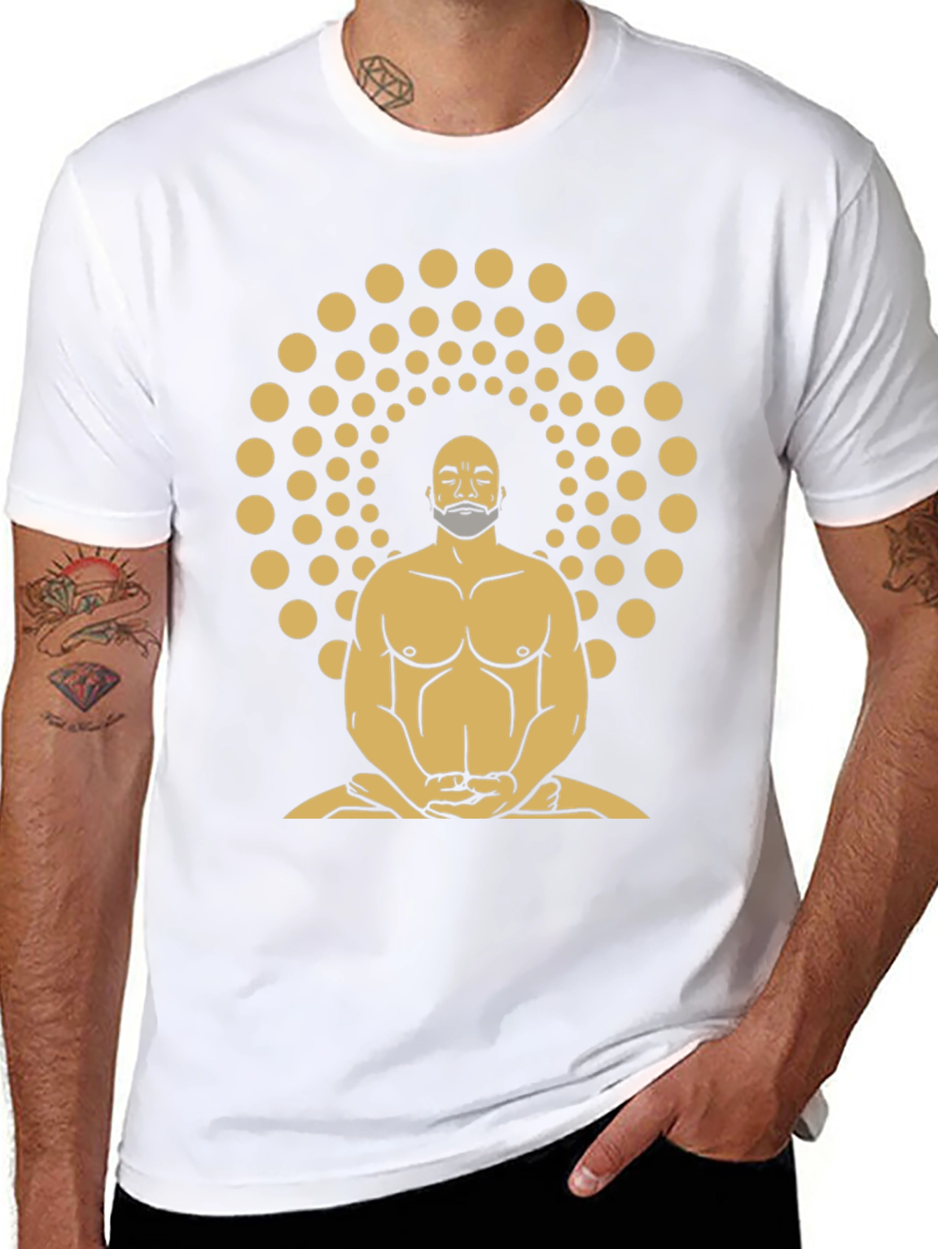 Enlightened Meditator Graphic Tee - Black