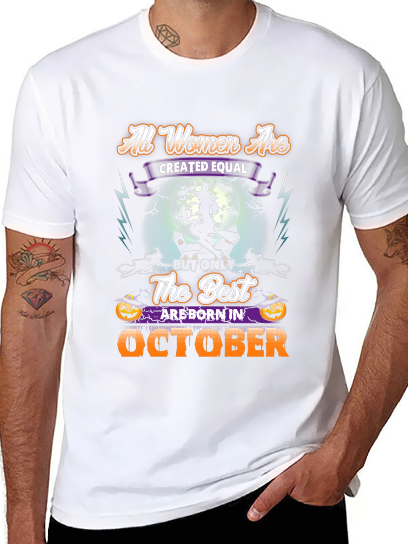 Halloween October Birthday Witch T-Shirt