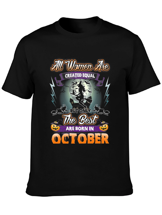 Halloween October Birthday Witch T-Shirt
