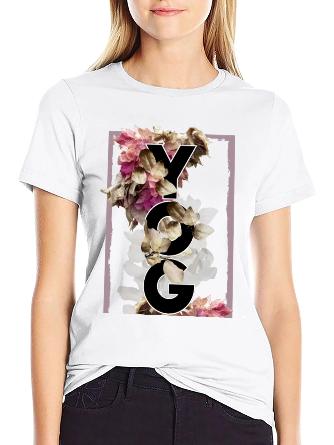 Floral Graphic Tee - YG Design