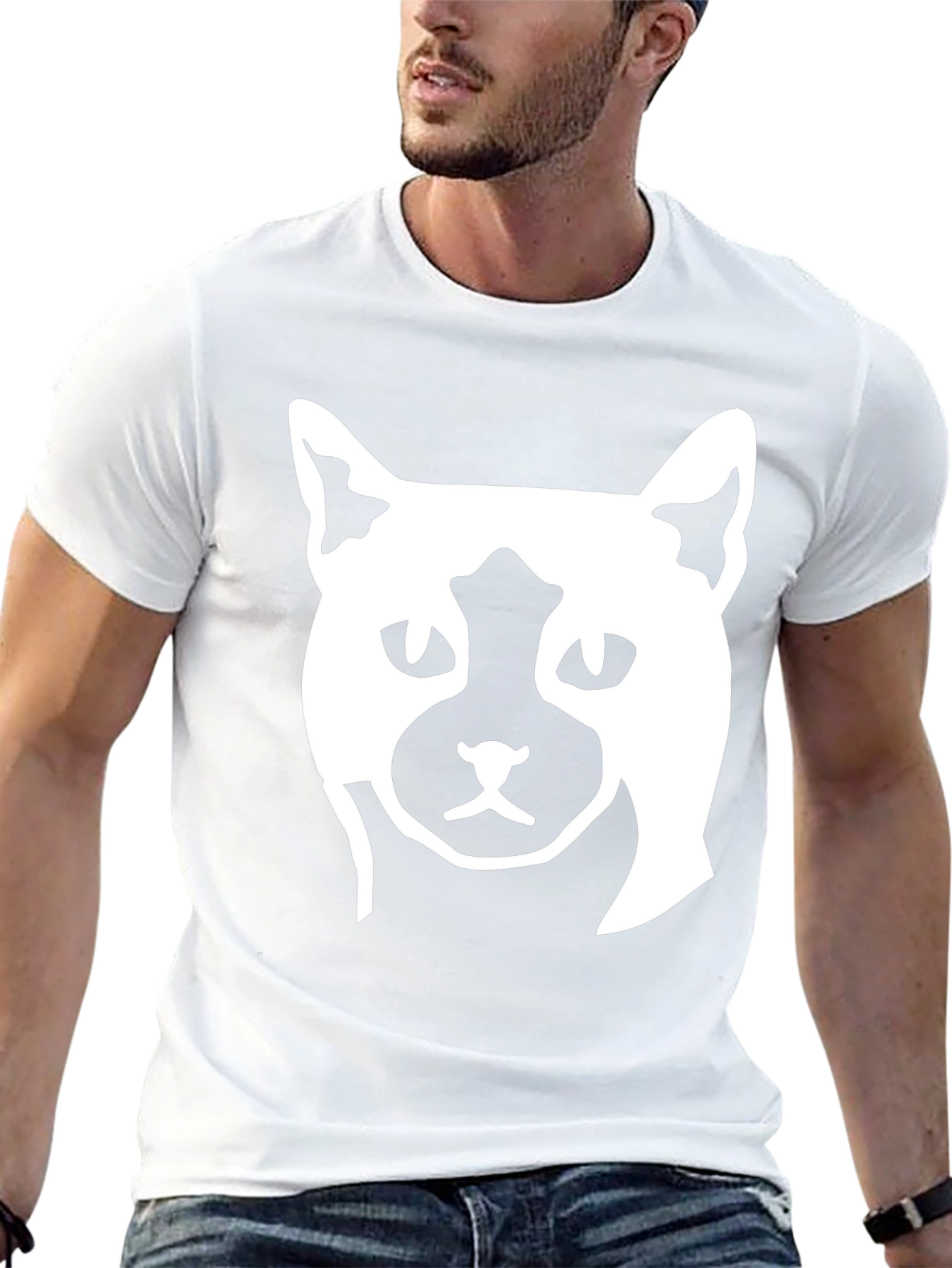 Cat Graphic Print T-Shirt