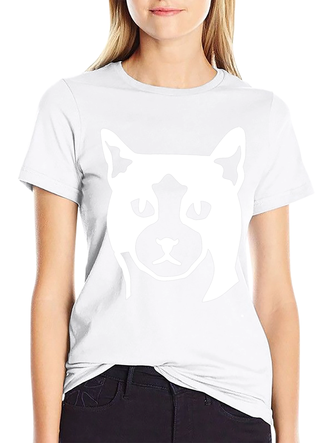 Cat Graphic Print T-Shirt