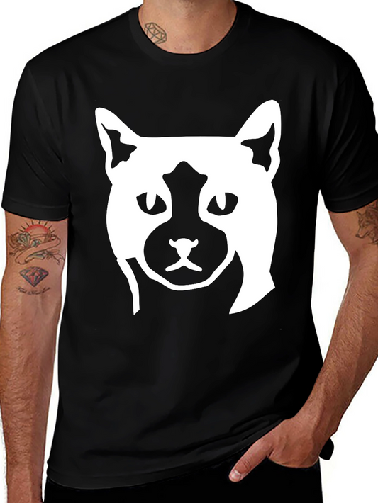 Cat Graphic Print T-Shirt