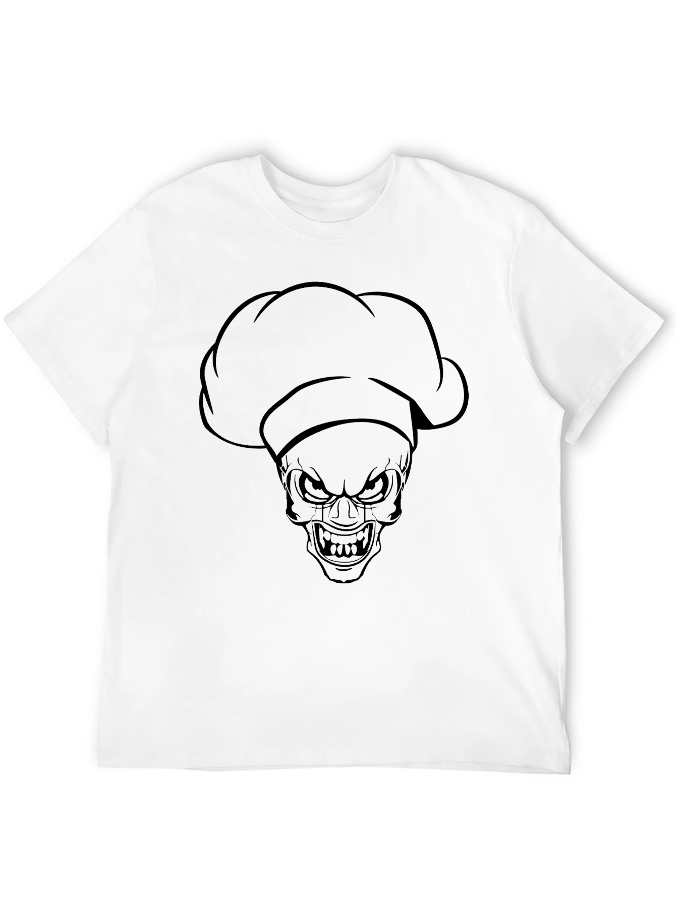 Chef Skull T-Shirt - Dark Humor Fashion