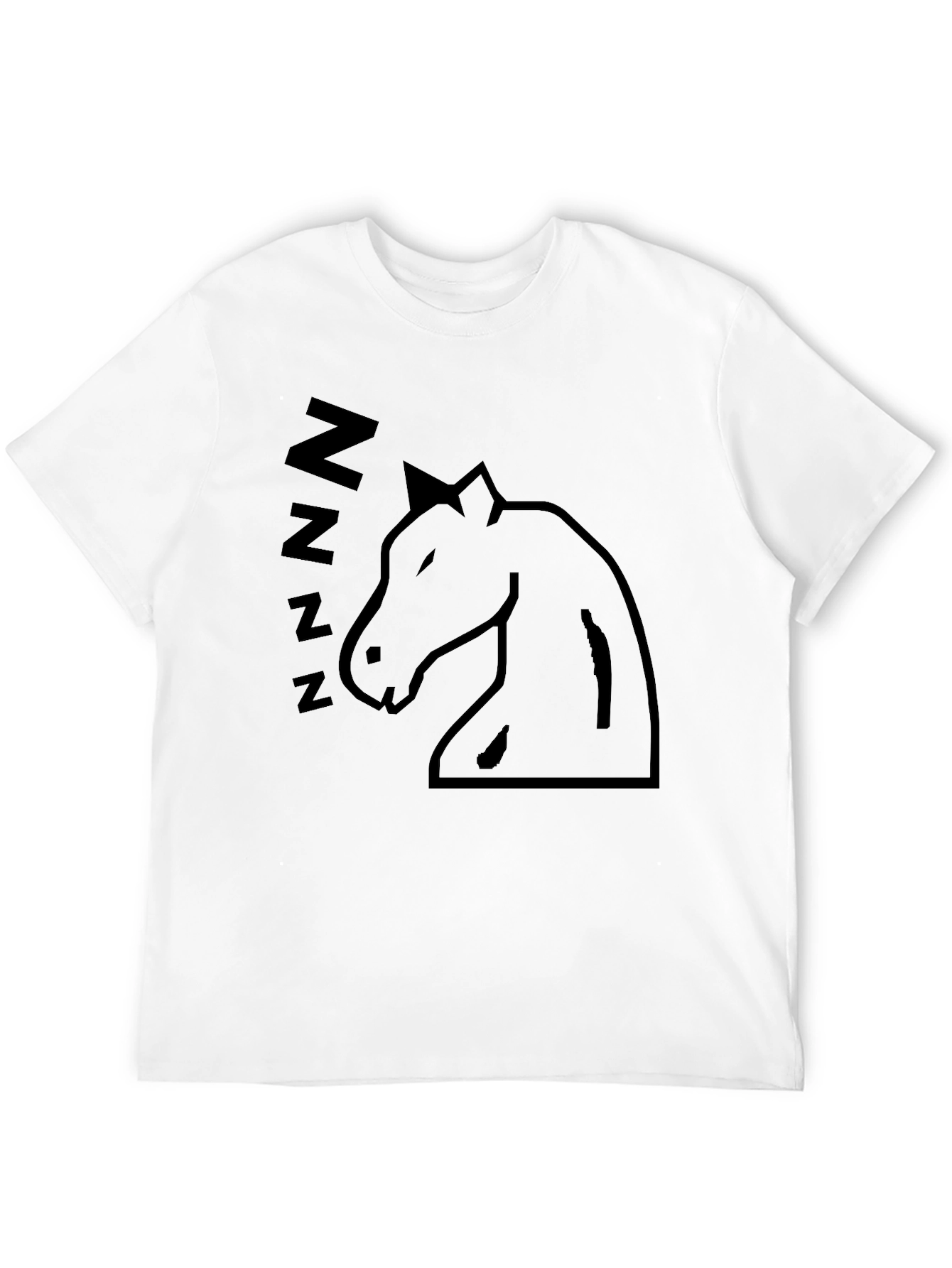Sleeping Horse Graphic T-Shirt - Black