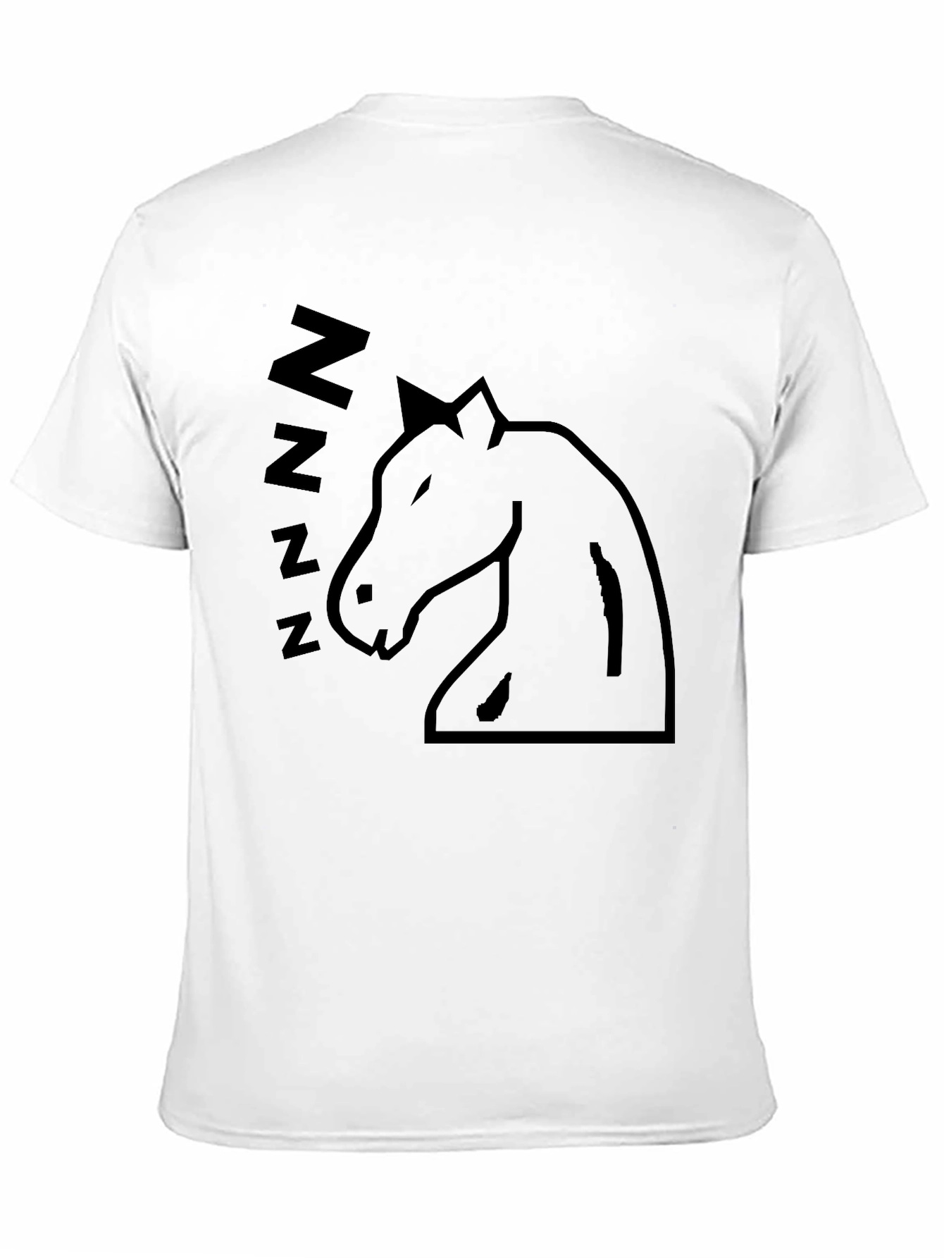 Sleeping Horse Graphic T-Shirt - Black