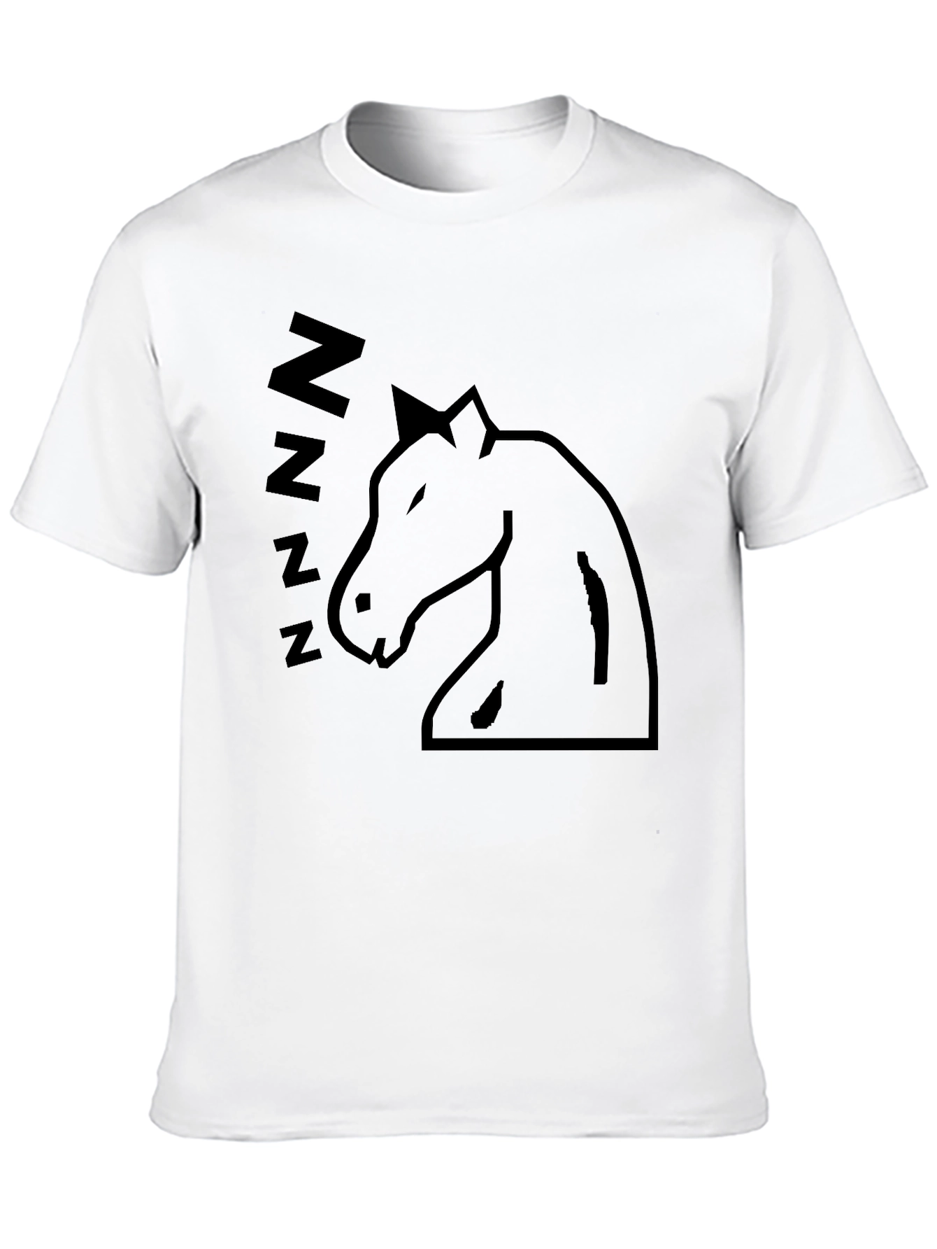 Sleeping Horse Graphic T-Shirt - Black