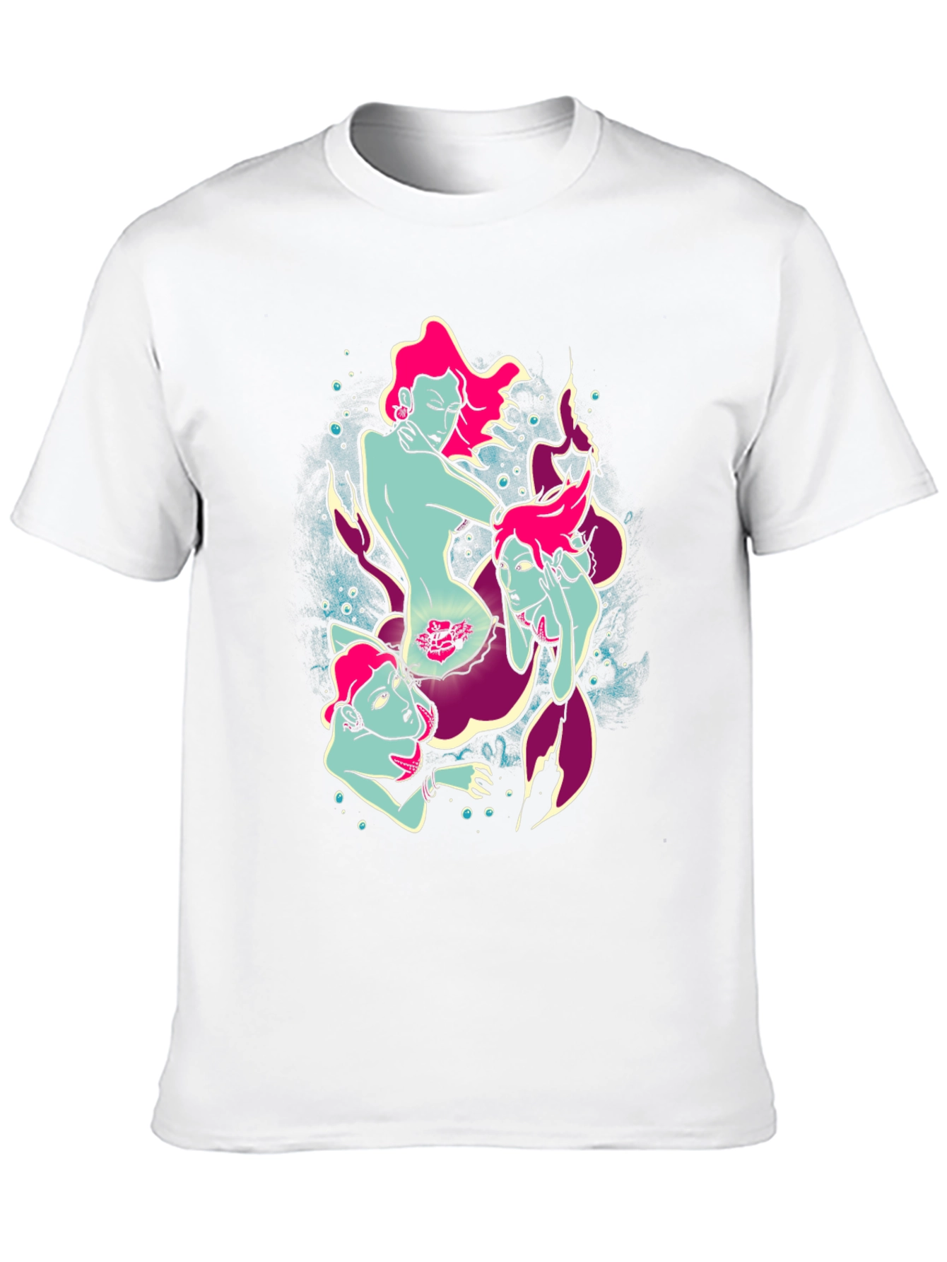 Mermaid Graphic Tee - Unique Sea Siren Design