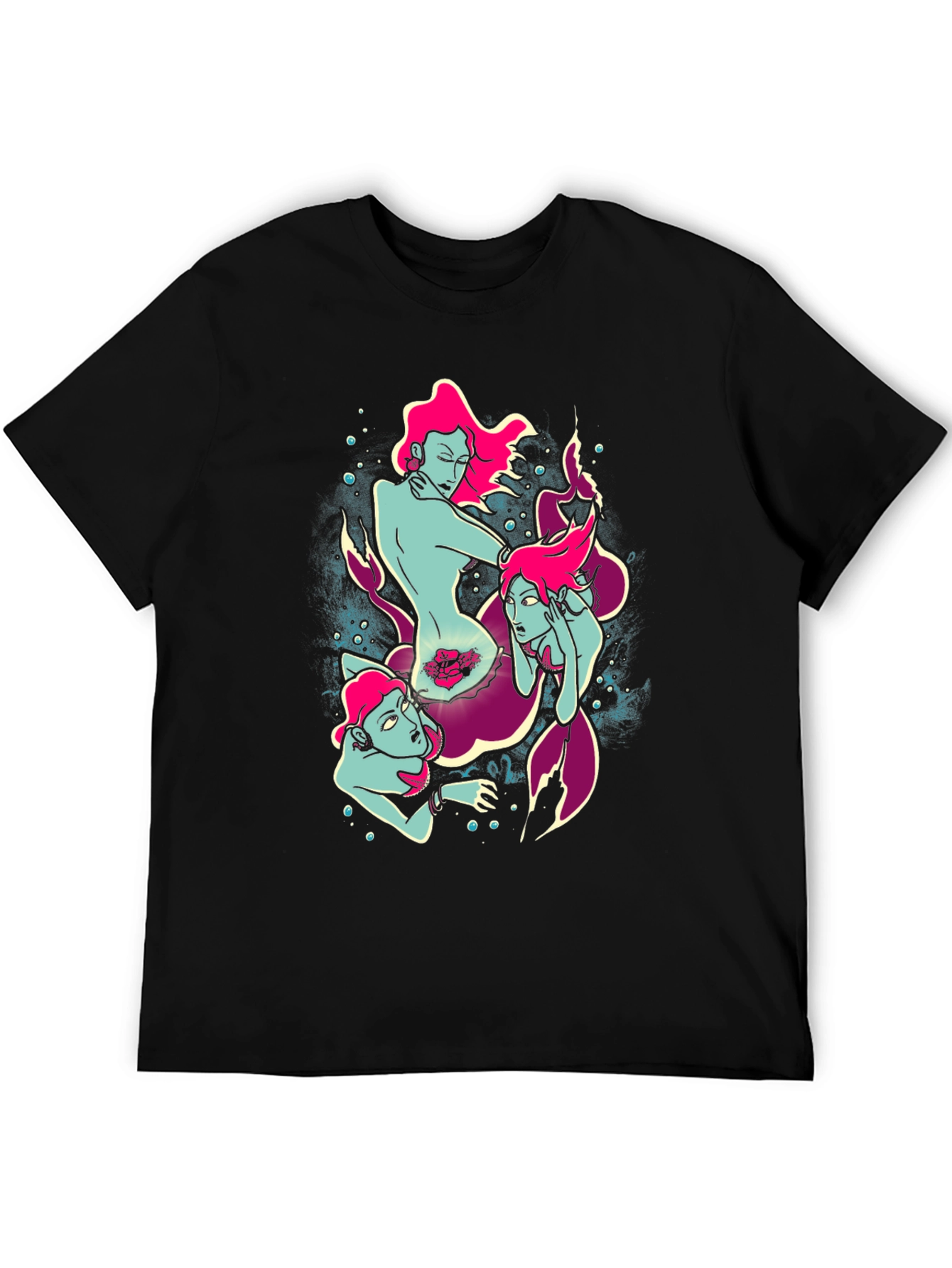 Mermaid Graphic Tee - Unique Sea Siren Design